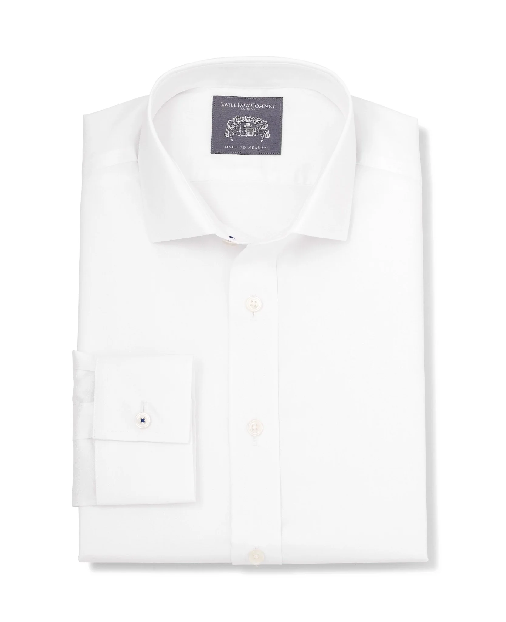 Barnaby White Stretch Poplin Made To Measure Shirt