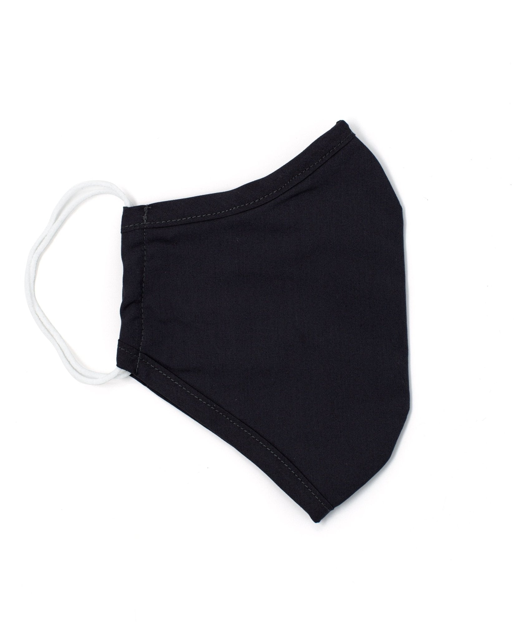 Black Cotton Poplin Face Mask [RTC] - Image 2