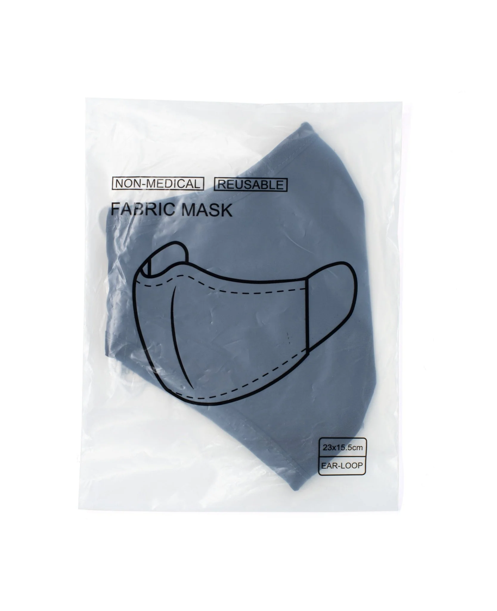 Black Cotton Poplin Face Mask [RTC] - Image 3