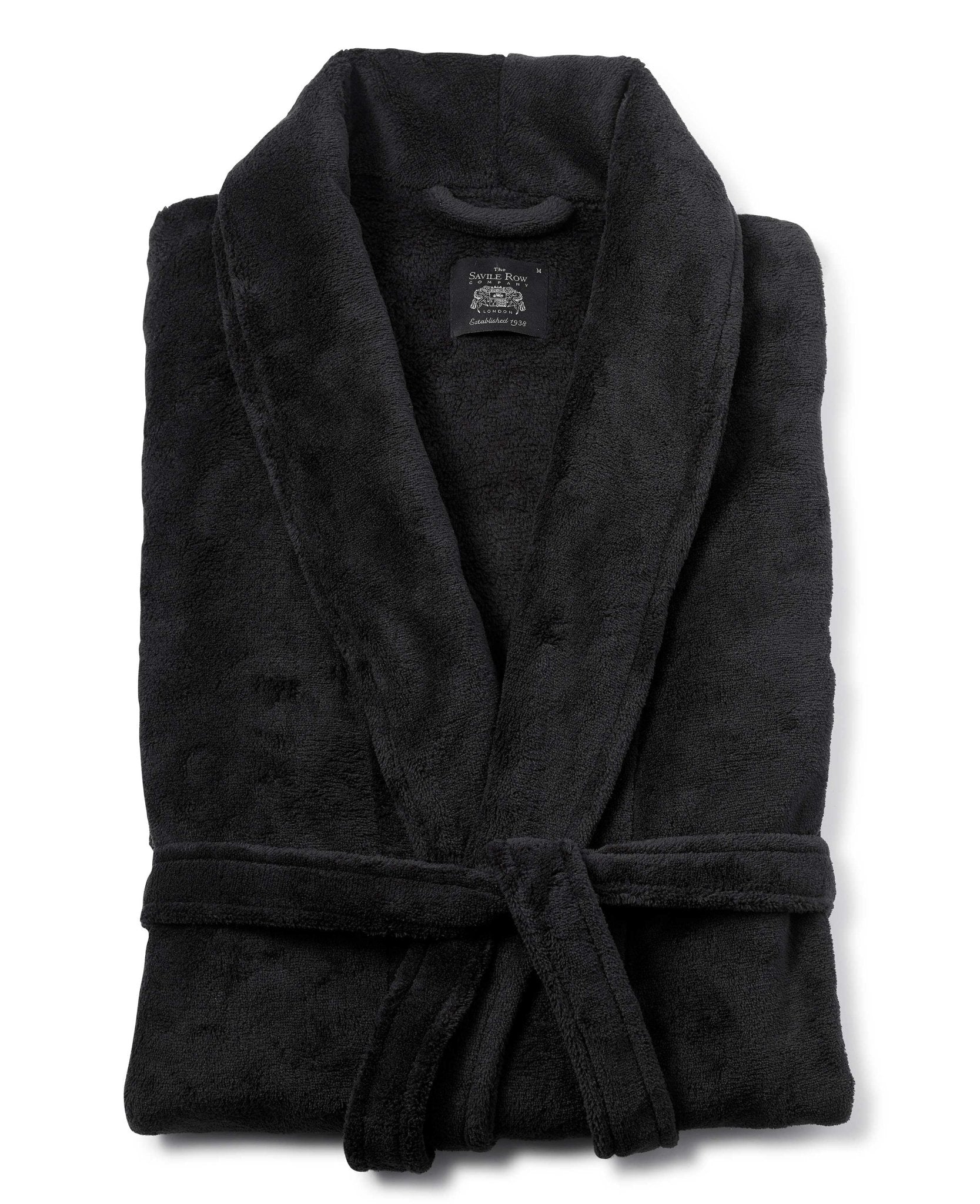 Black Fleece Dressing Gown - Image 4