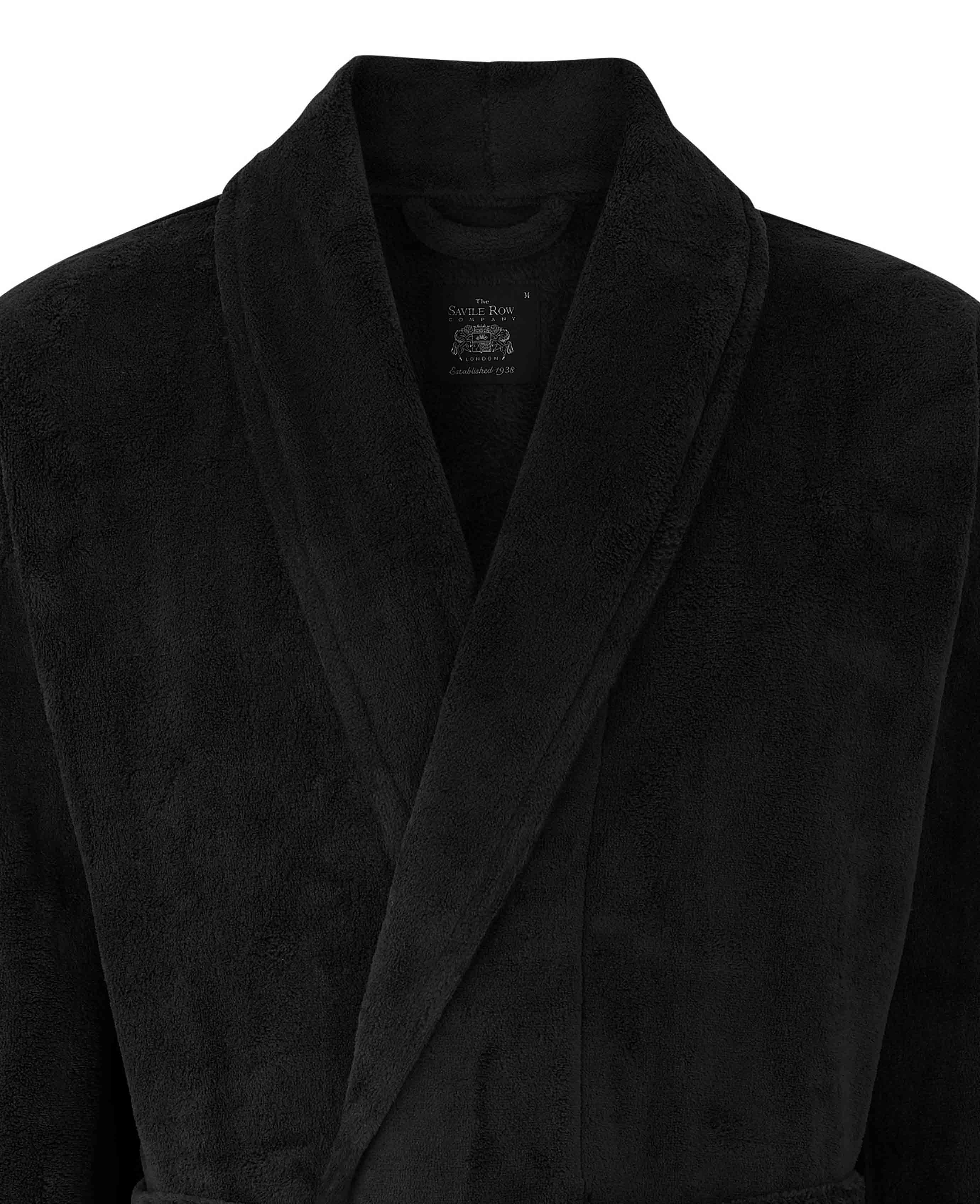 Black Fleece Dressing Gown - Image 5