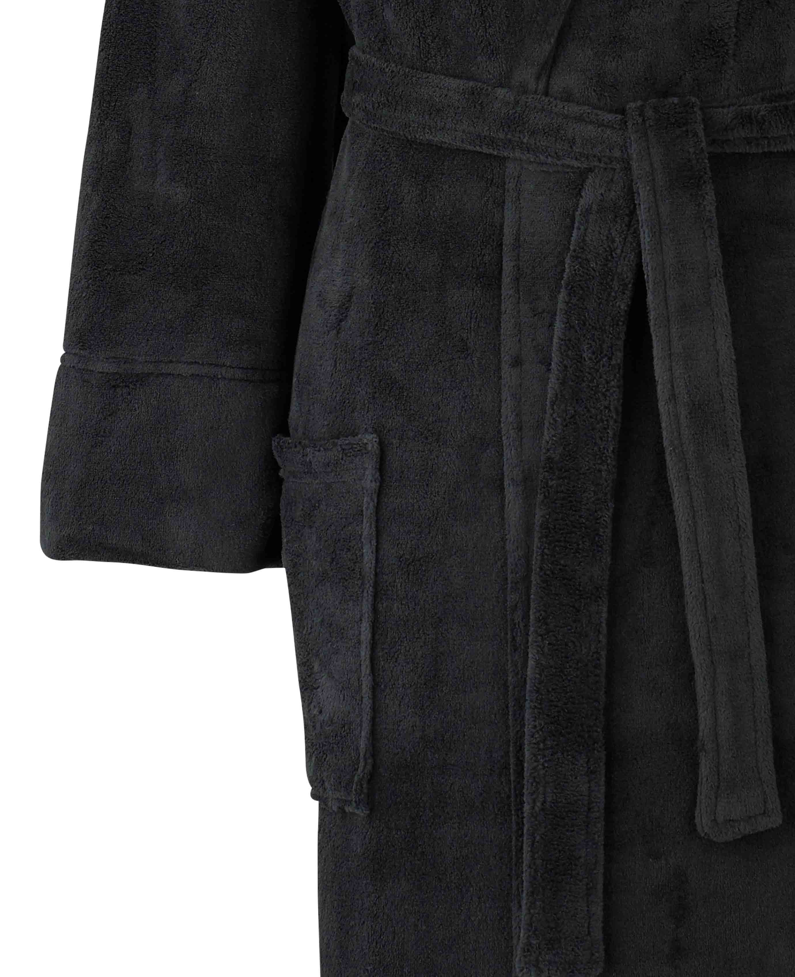 Black Fleece Dressing Gown - Image 6