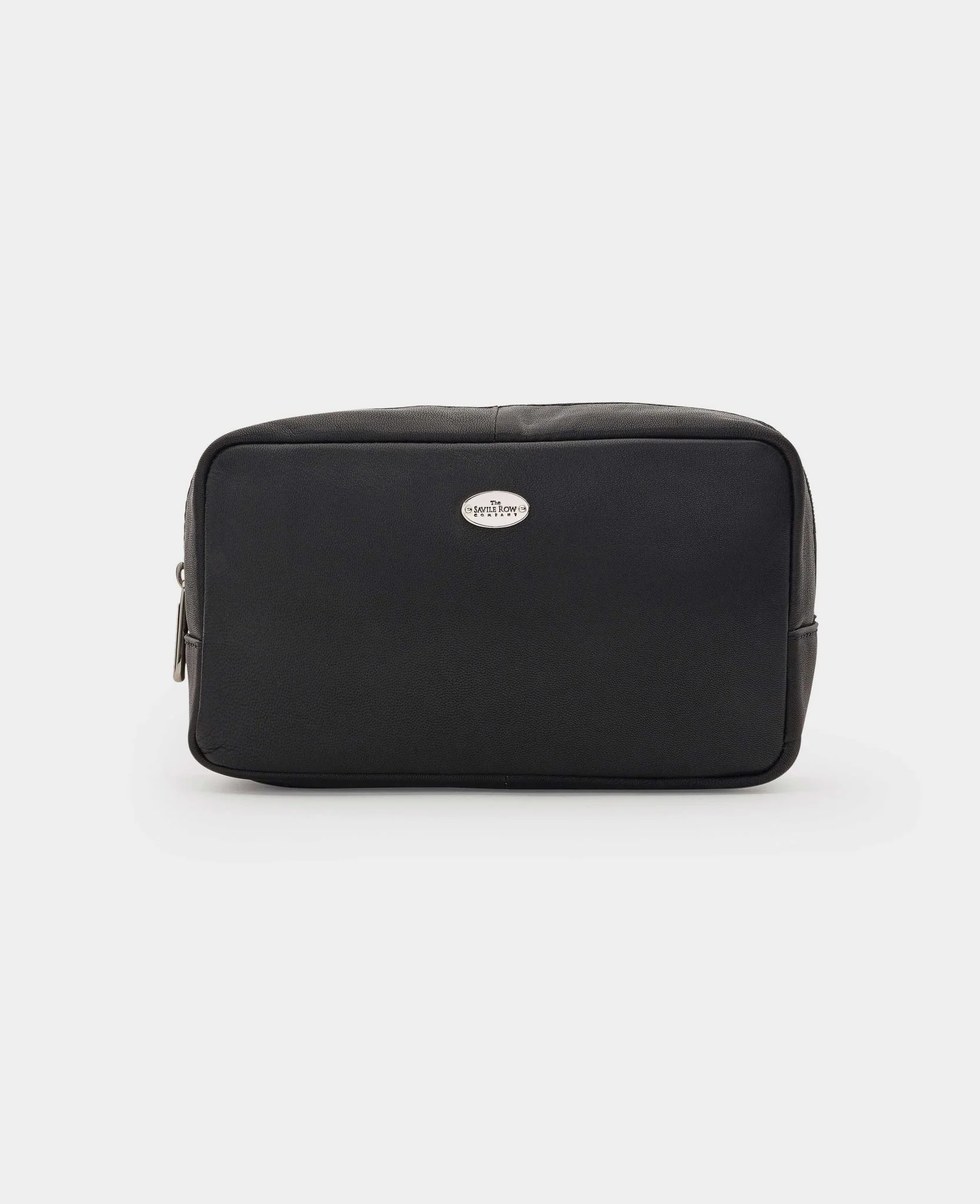 Black Leather Savile Row Wash Bag