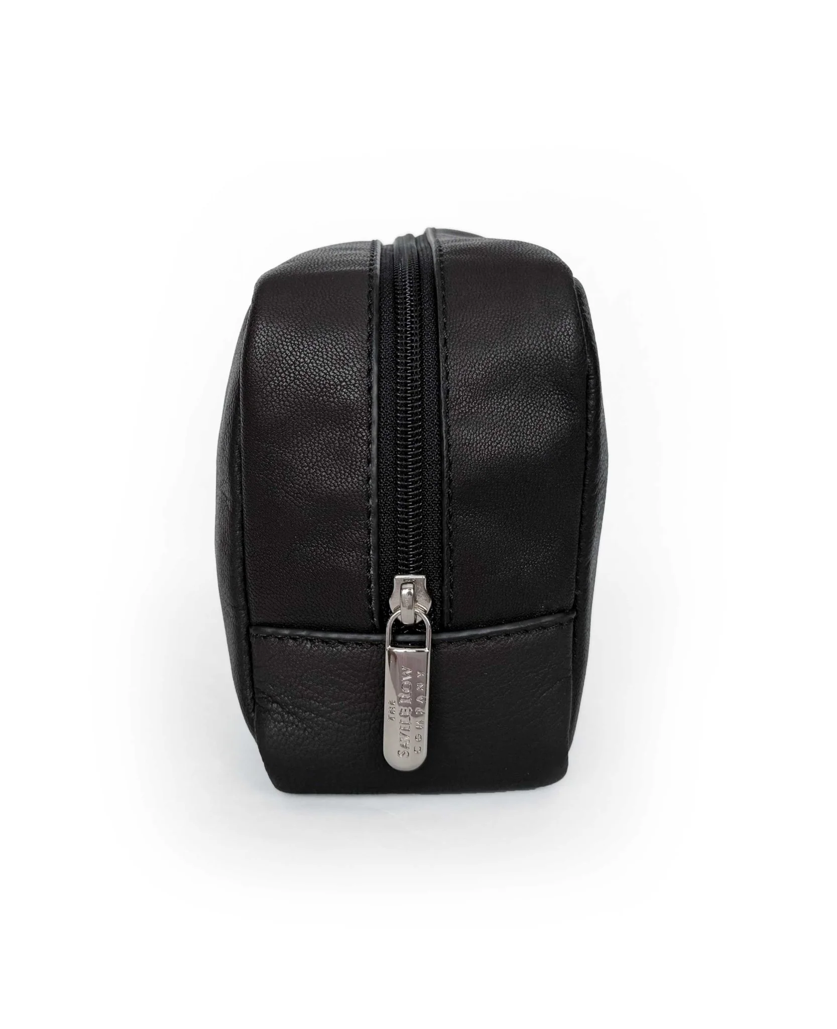 Black Leather Savile Row Wash Bag - Image 4