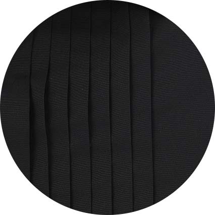 Black Pleated Fly Front Classic Fit Dress Shirt - Double Cuff - Image 7