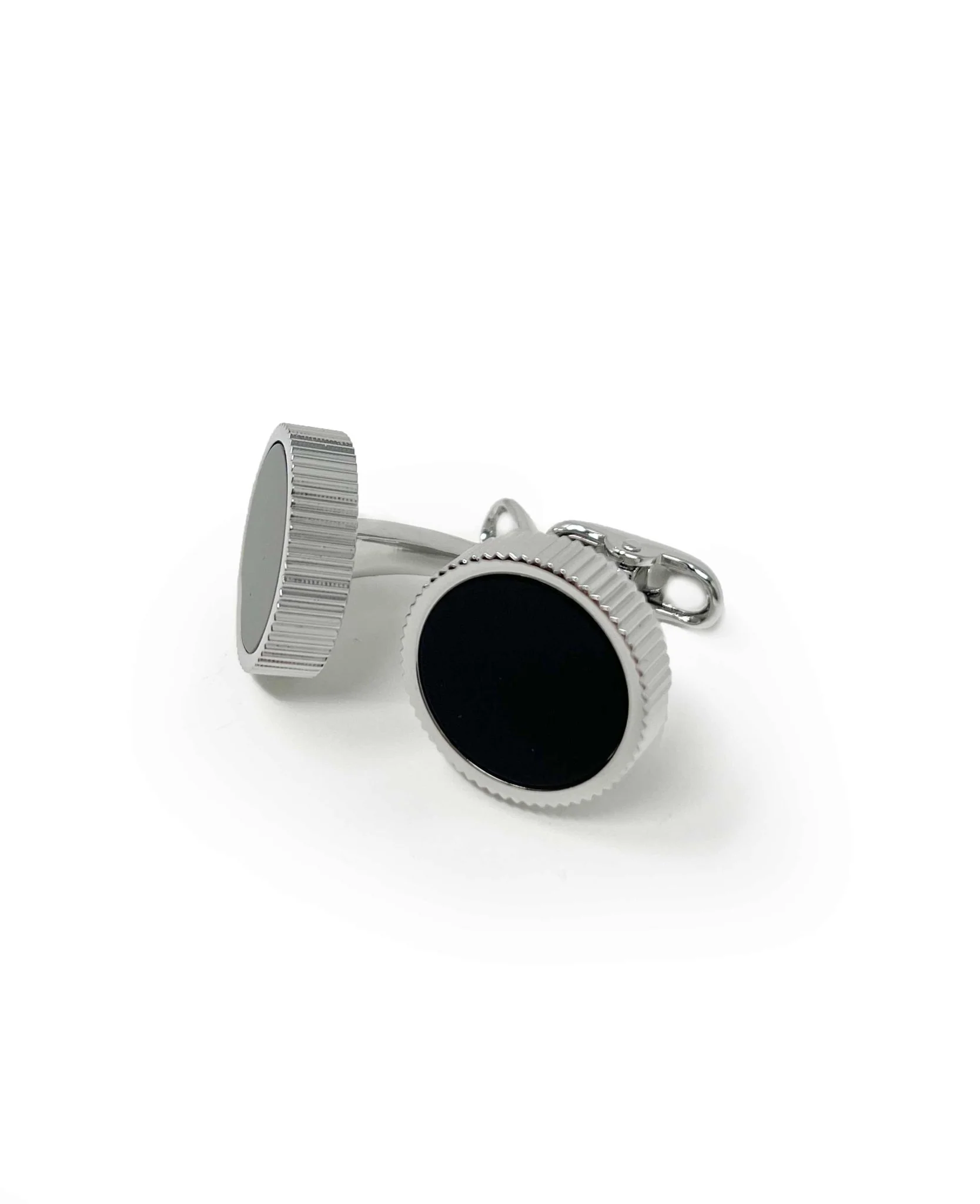 Black Semi Precious Stone Cufflinks - Image 2