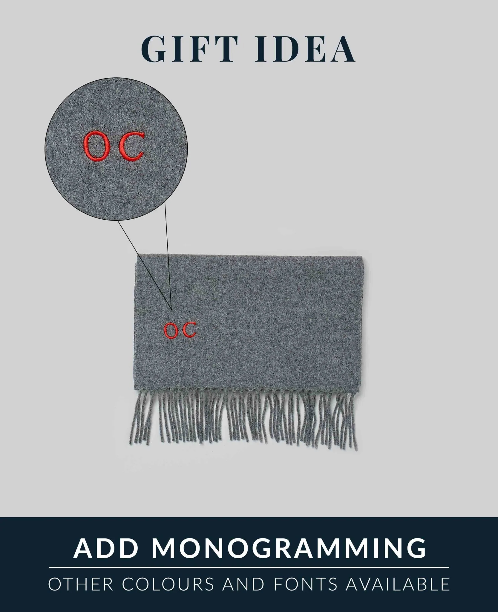Black Virgin Wool Fringed Scarf - Image 3