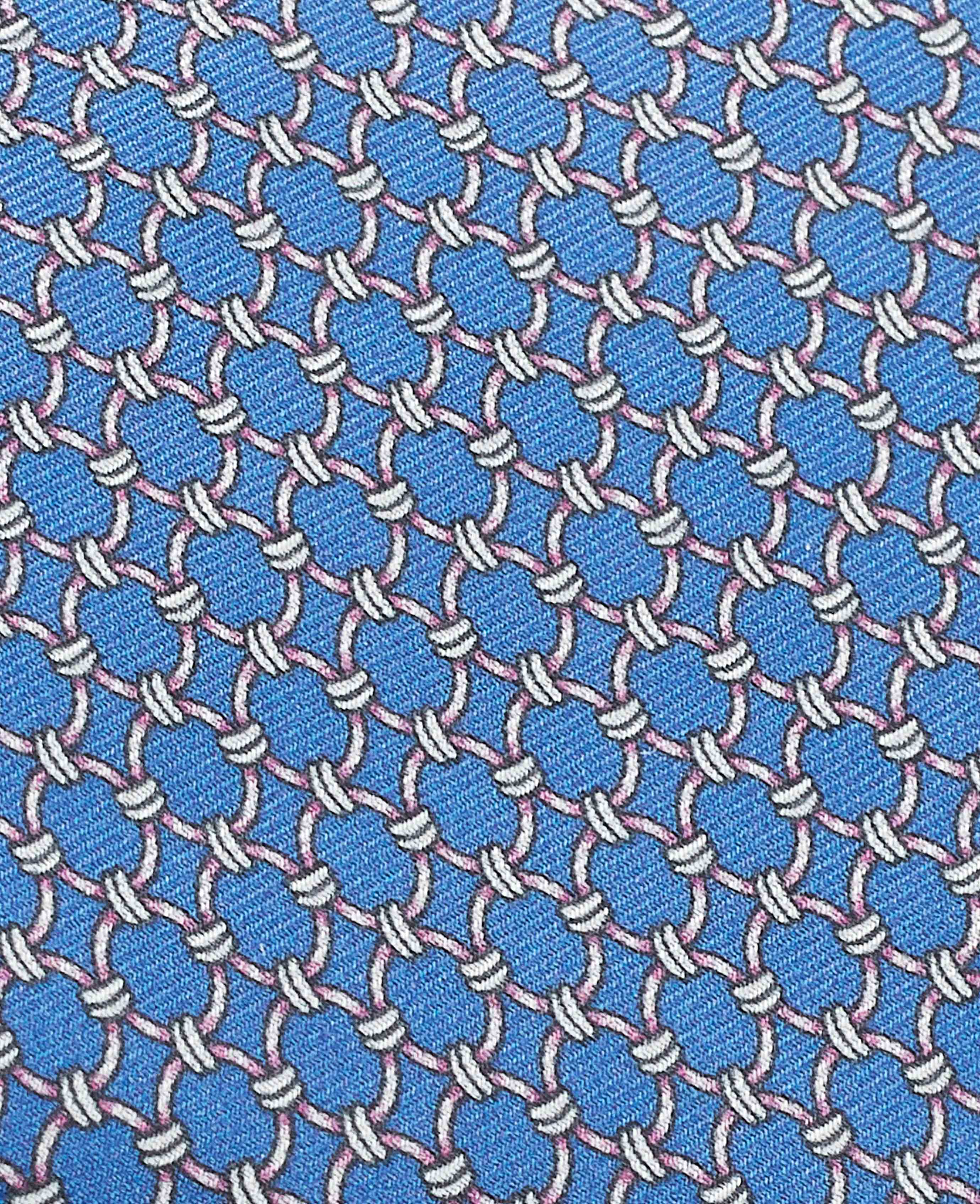 Blue Chain Silk Tie - Image 2