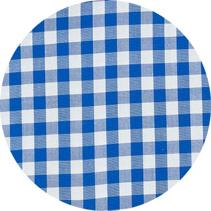 Blue Classic Fit Gingham Formal Shirt - Single Cuff - Image 6