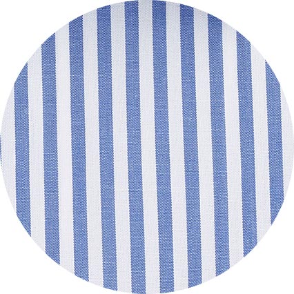 Blue Classic Fit Striped Formal Shirt - Single Cuff [RTC] - Image 8