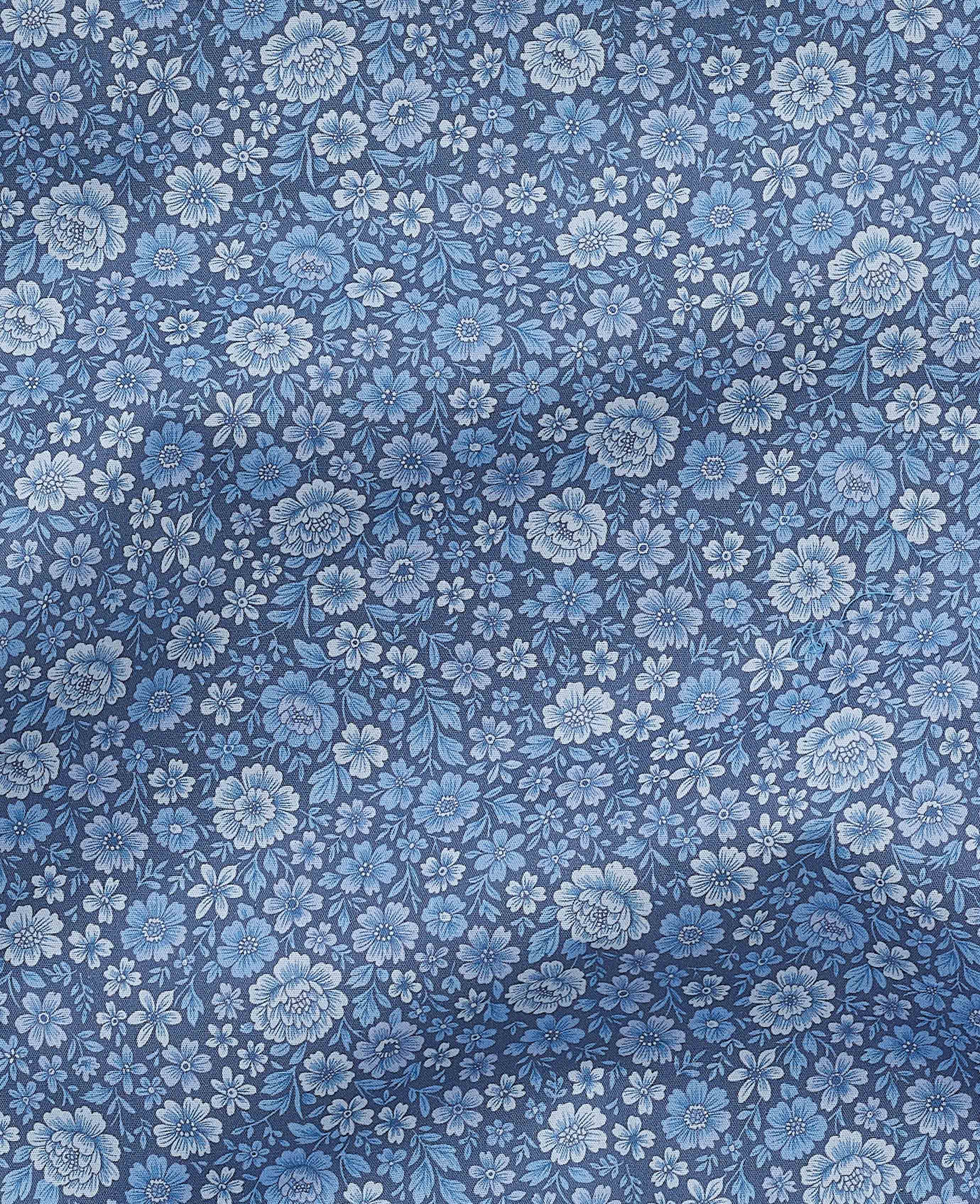 Blue Cotton Floral Lounge Pants - Image 5