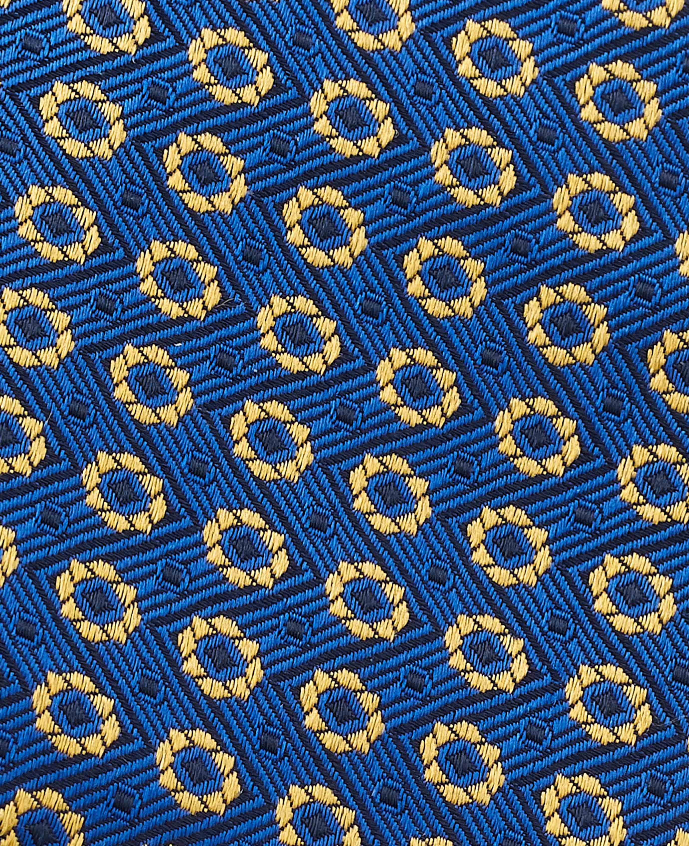 Blue Foulard Silk Tie - Image 2