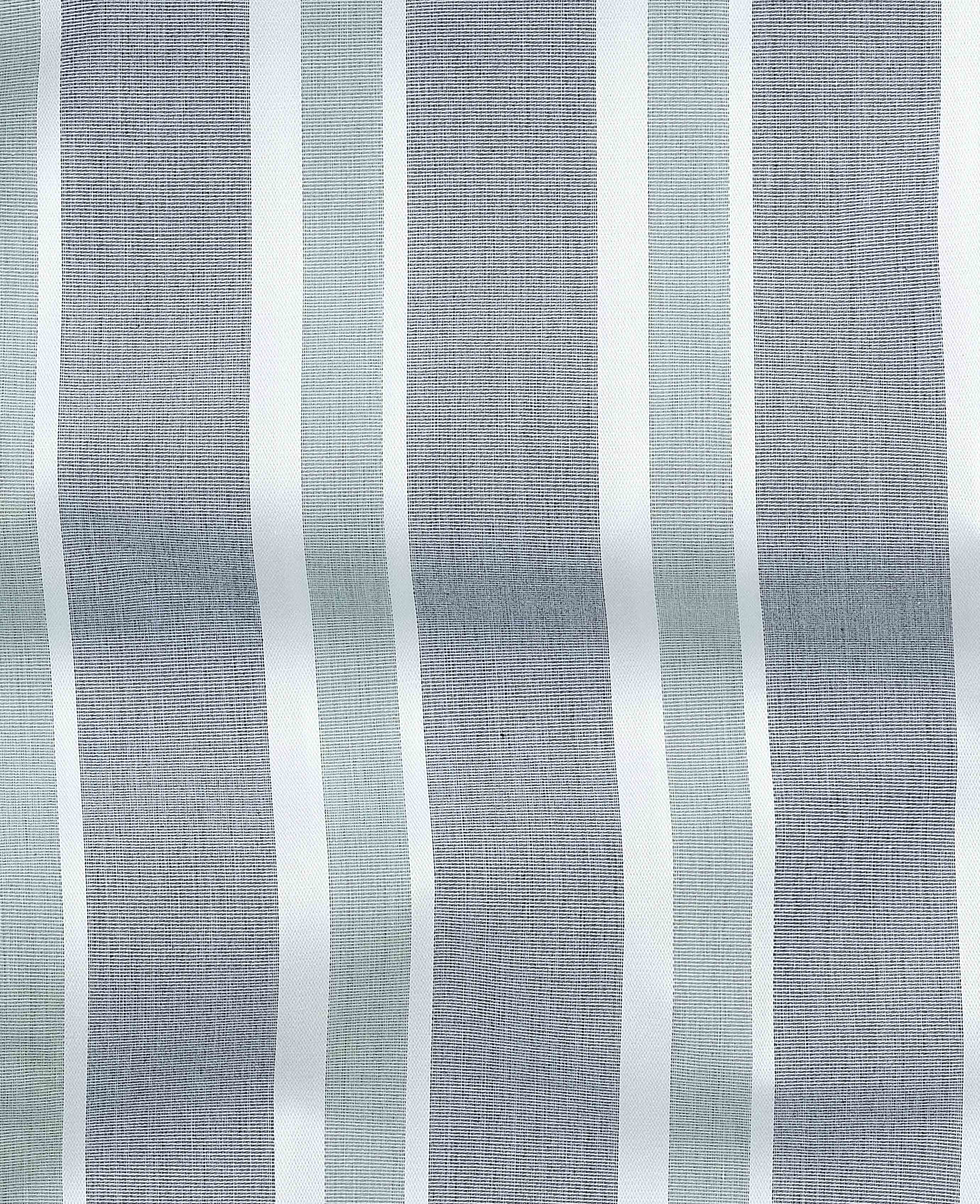 Blue Green Cotton Striped Lounge Shorts - Image 5