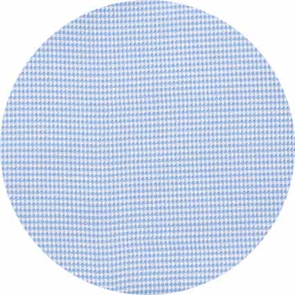 Blue Textured Cotton Puppytooth Classic Fit Winchester Formal Shirt - Double Cuff - Image 10