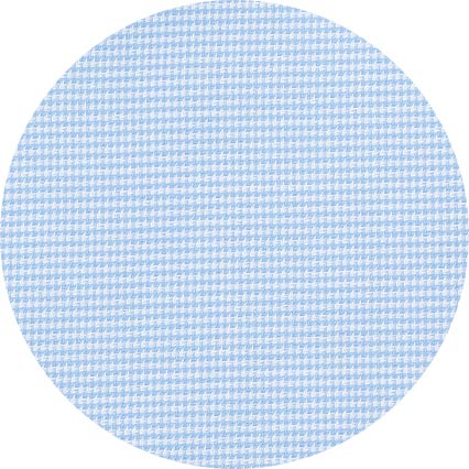 Blue Textured Cotton Puppytooth Slim Fit Winchester Formal Shirt - Double Cuff - Image 8