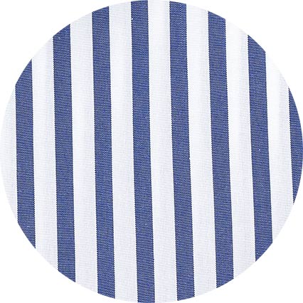 Blue White Cotton Striped Classic Fit Winchester Formal Shirt - Double Cuff - Image 8