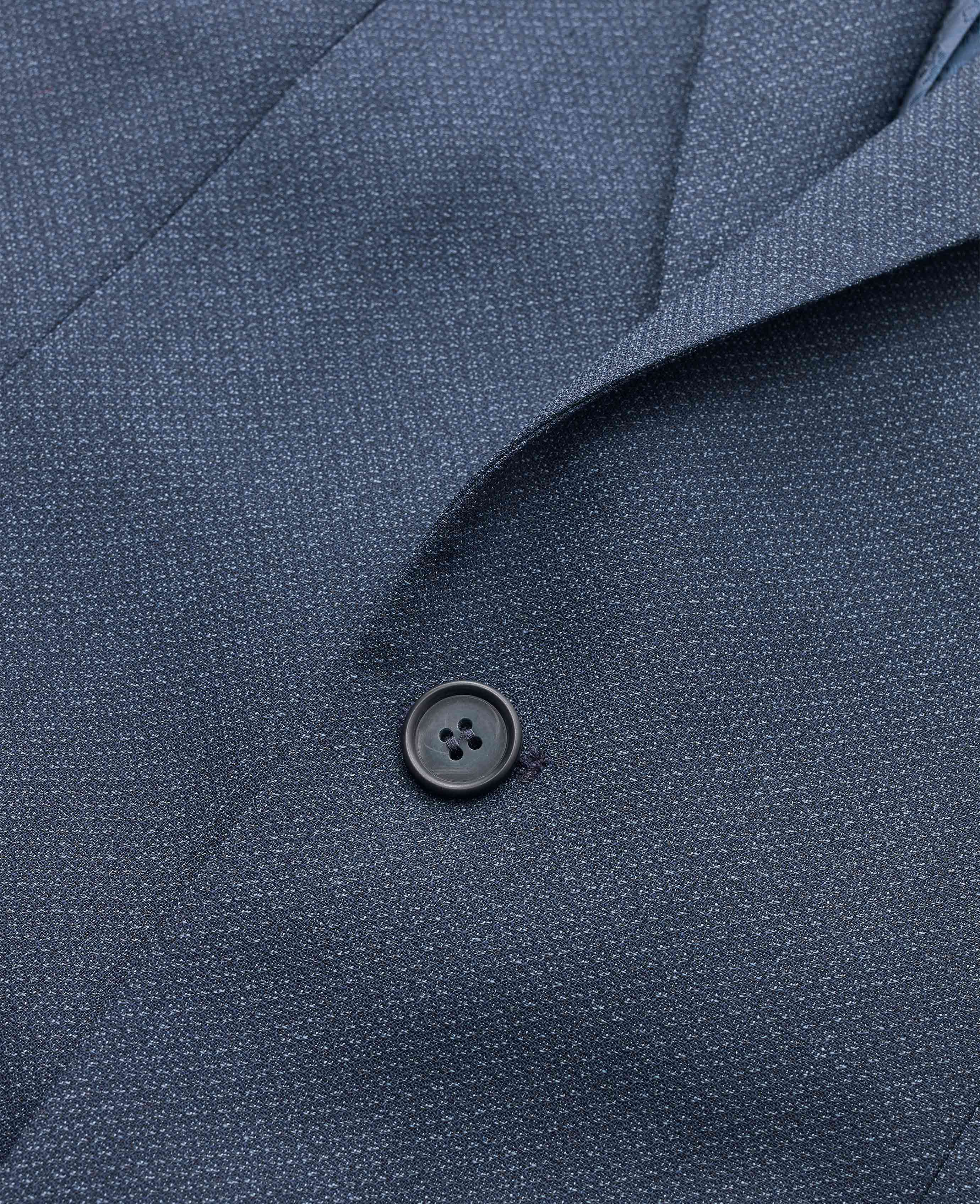 Blue Wool-Blend Micro Pattern Jacket [RTC] - Image 3