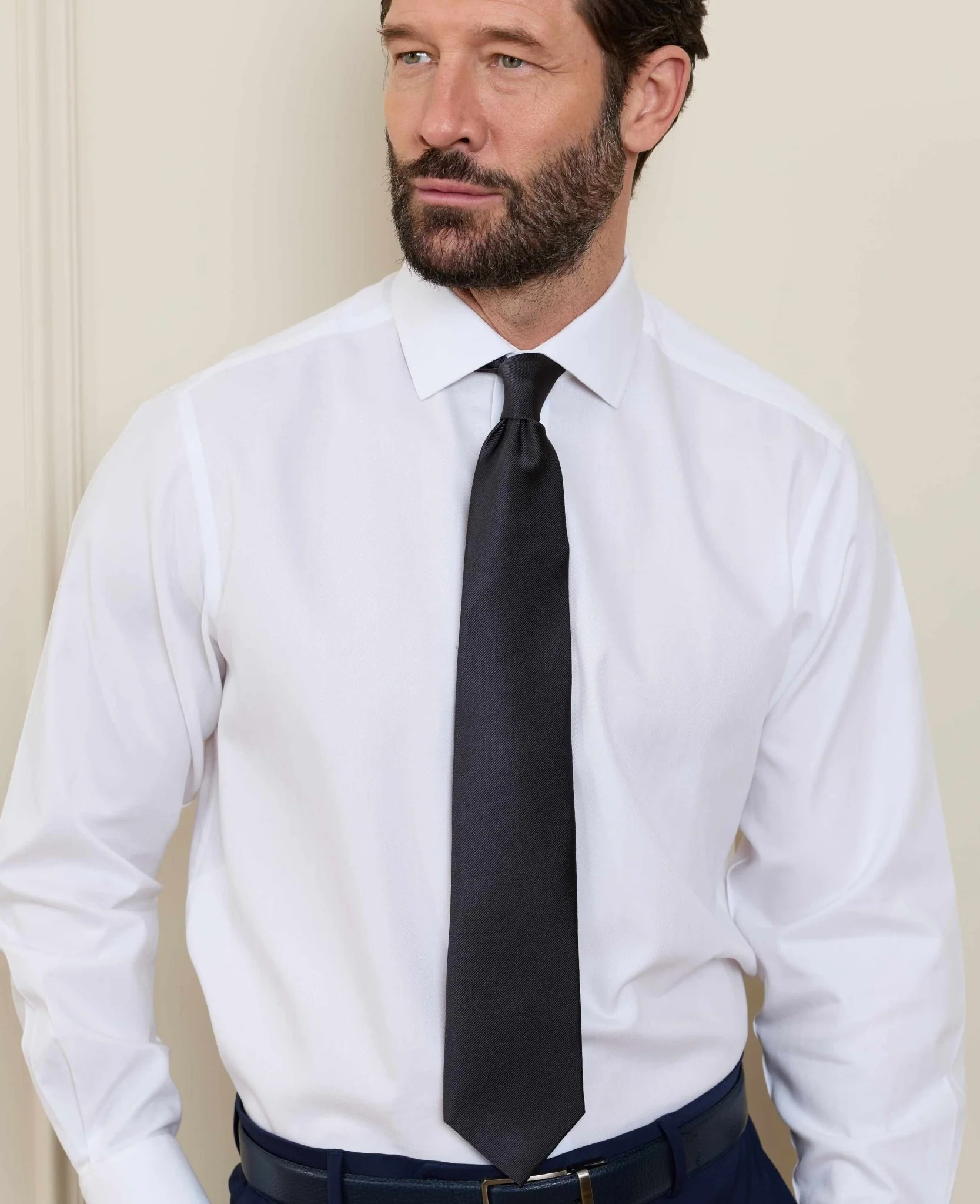 Dark Brown Silk Tie - Image 3