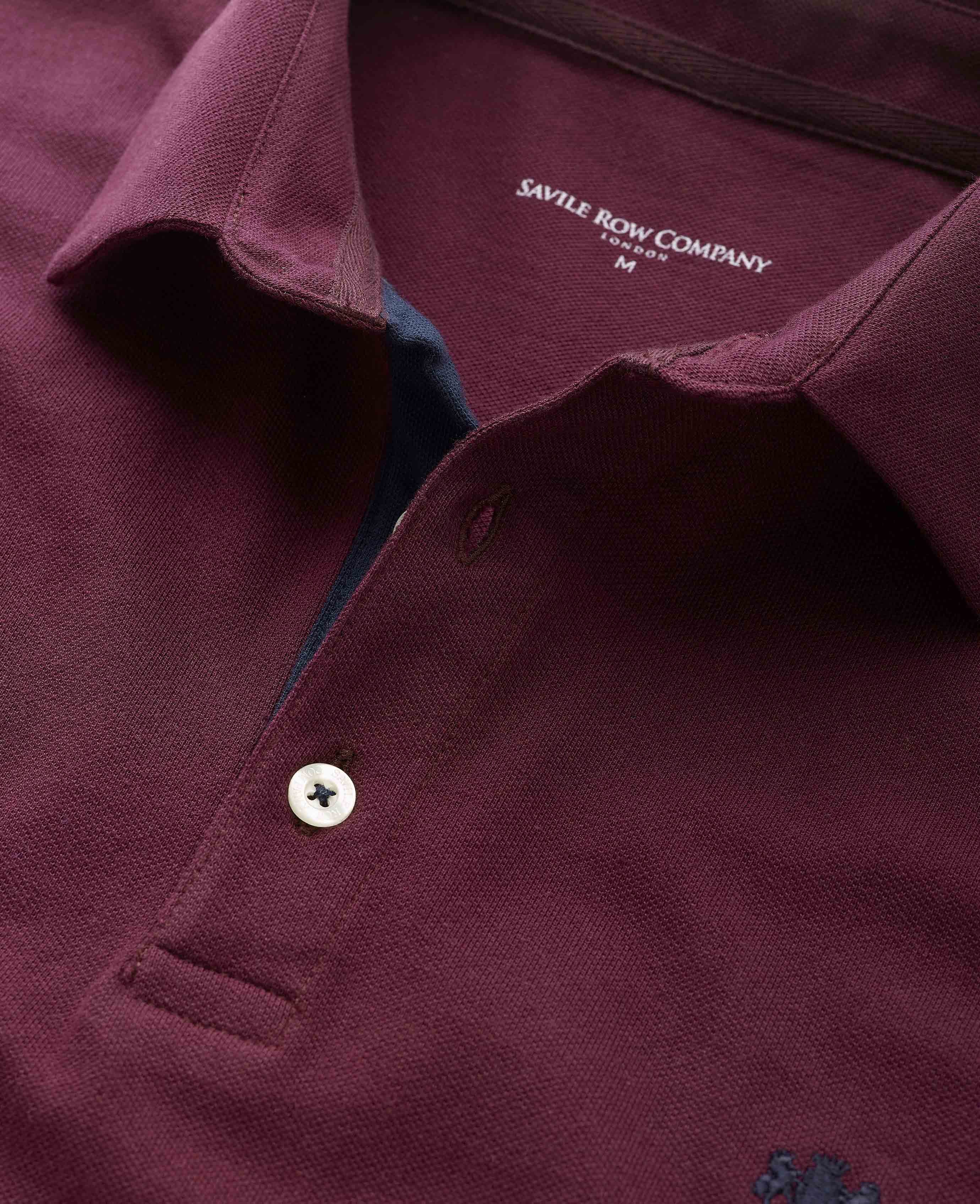 Burgundy Long Sleeve Polo Shirt [RTC] - Image 5