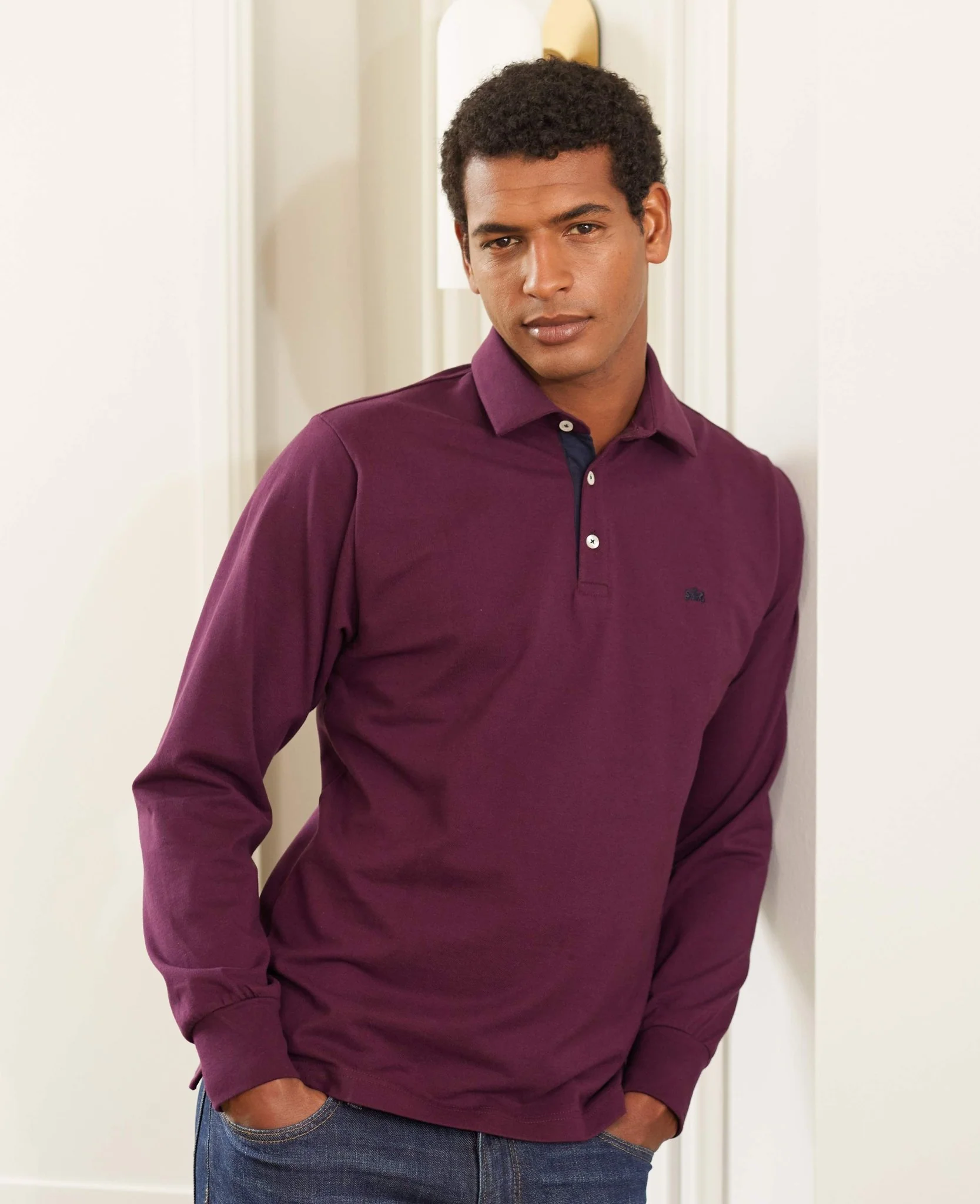 Burgundy Long Sleeve Polo Shirt [RTC] - Image 7
