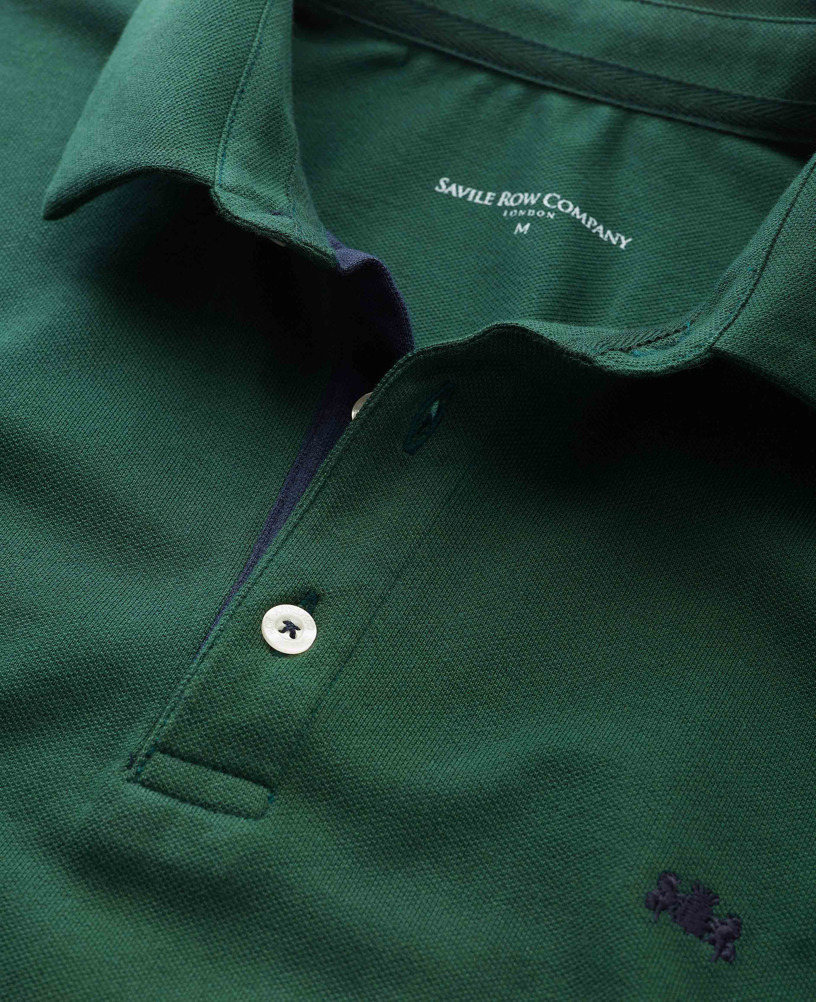 Dark Green Long Sleeve Polo Shirt [RTC] - Image 3