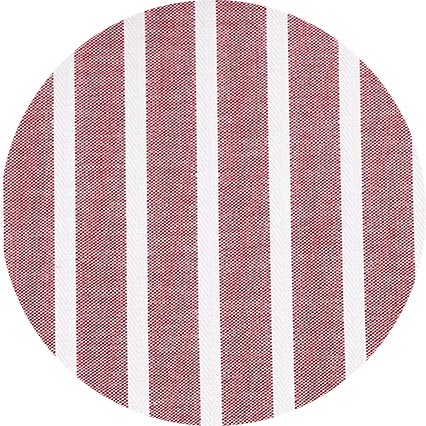 Dark Red White Stripe Classic Fit Shirt With White Collar & Cuffs - Double Cuff [RTC] - Image 10