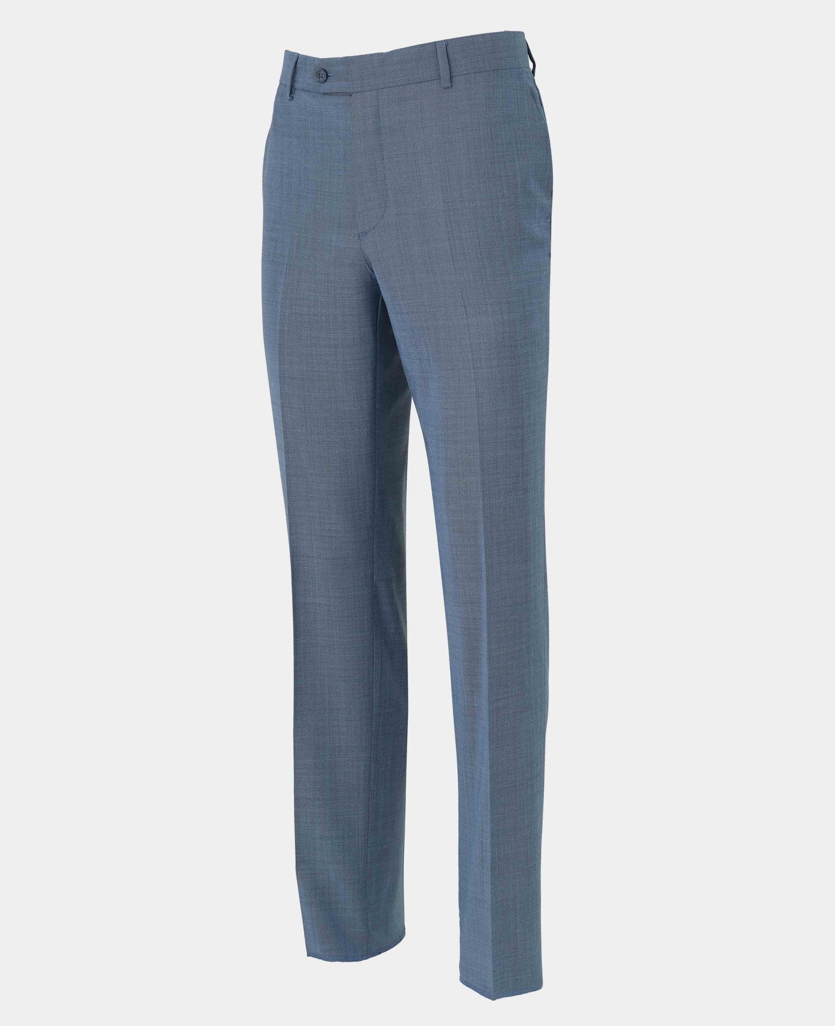 Denim Navy Wool Blend Tailored Suit - Image 11