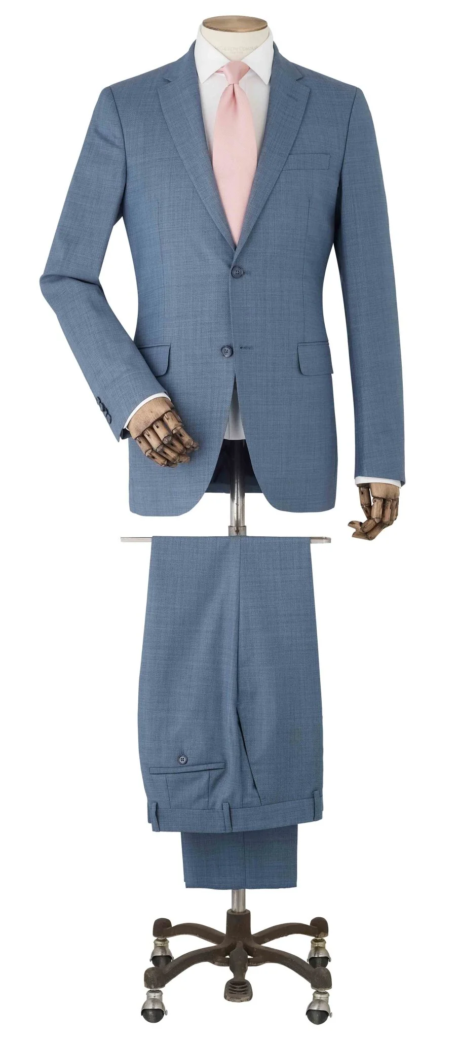 Denim Navy Wool Blend Tailored Suit - Image 14