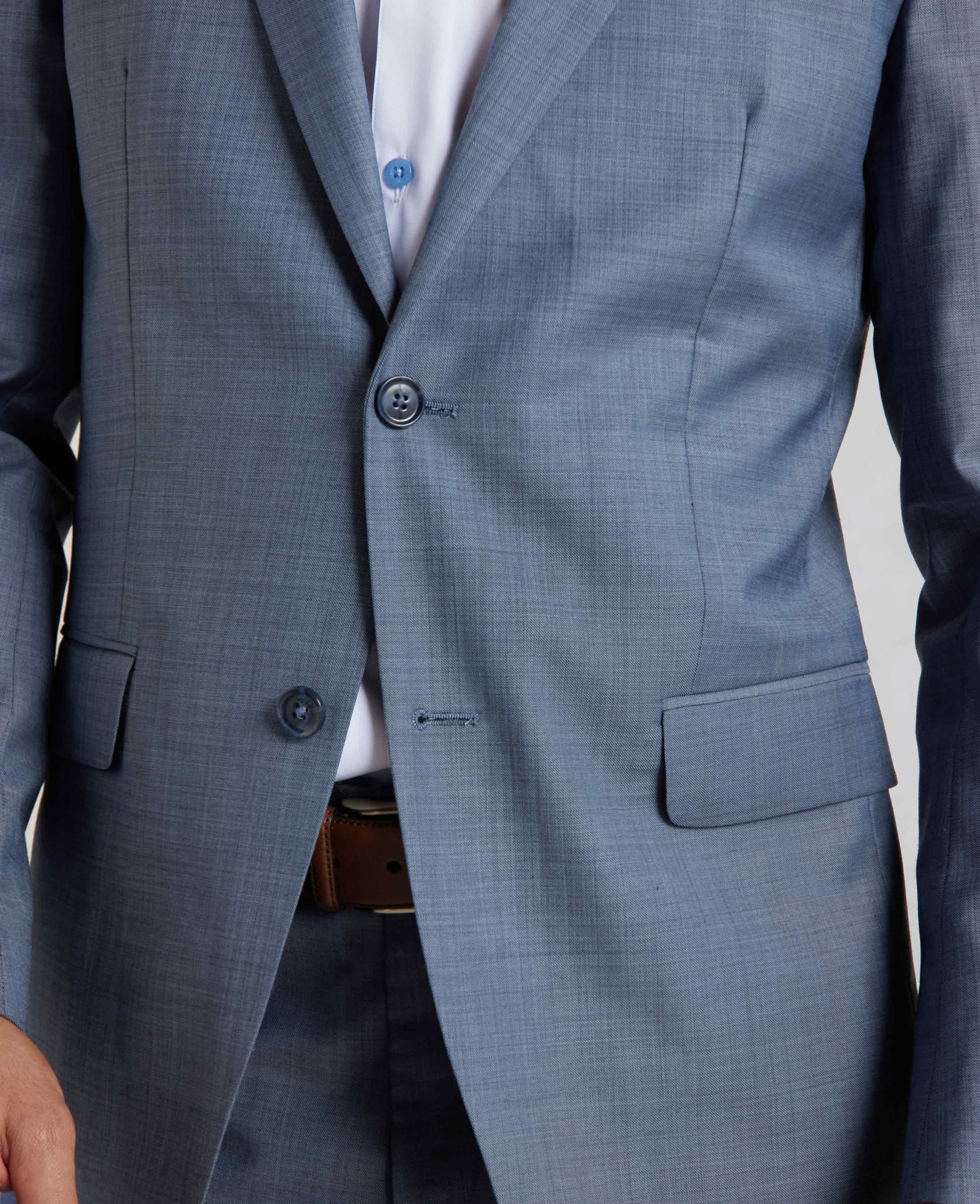 Denim Navy Wool Blend Tailored Suit - Image 6