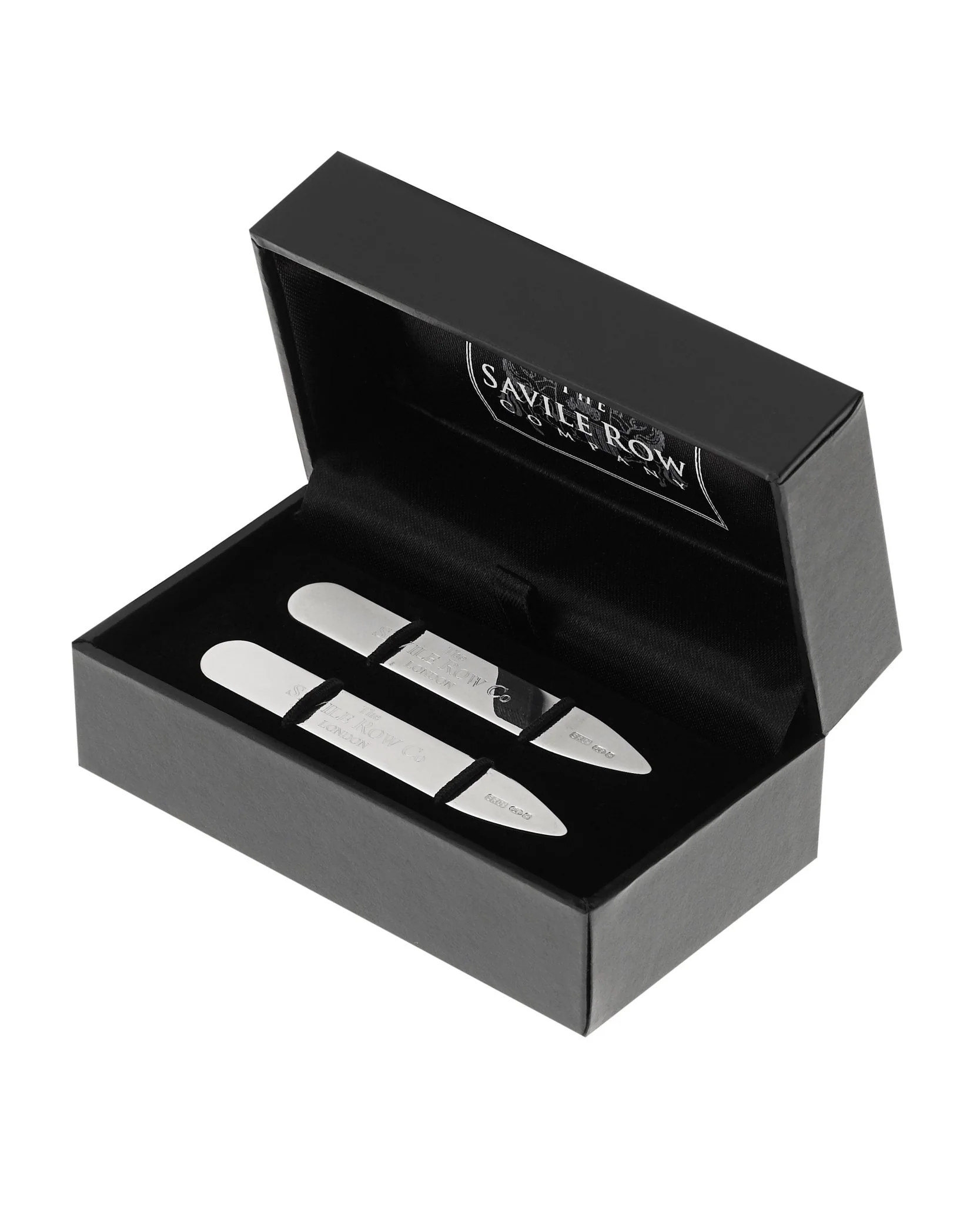 Engravable Sterling Silver Collar Stiffeners - Image 2