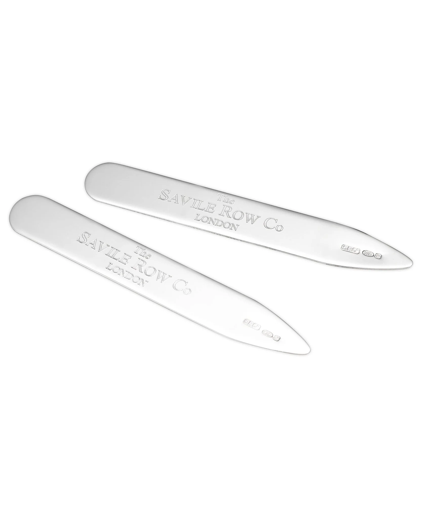 Engravable Sterling Silver Collar Stiffeners - Image 3