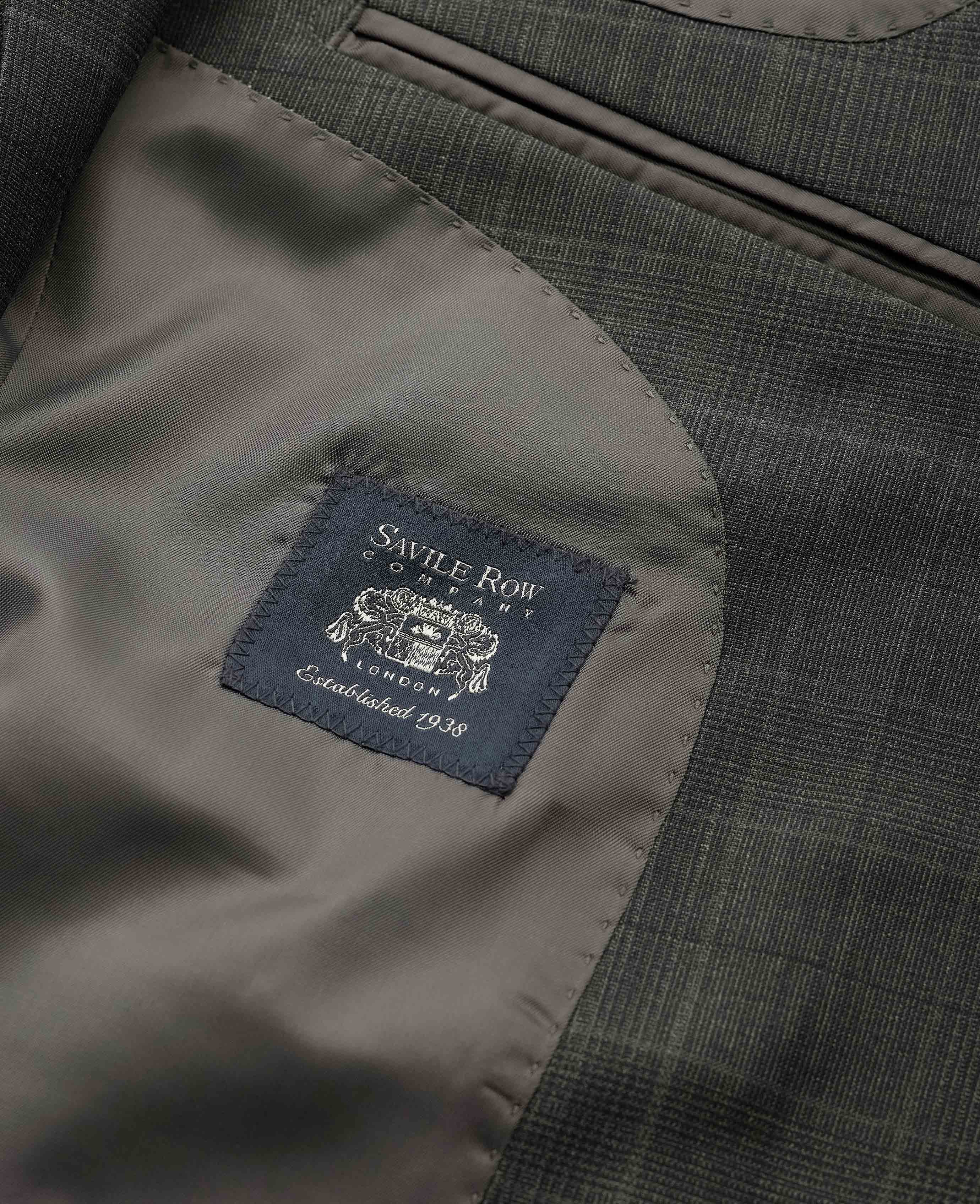 Grey Prince of Wales Check Wool Blend Tailored Suit - Image 5