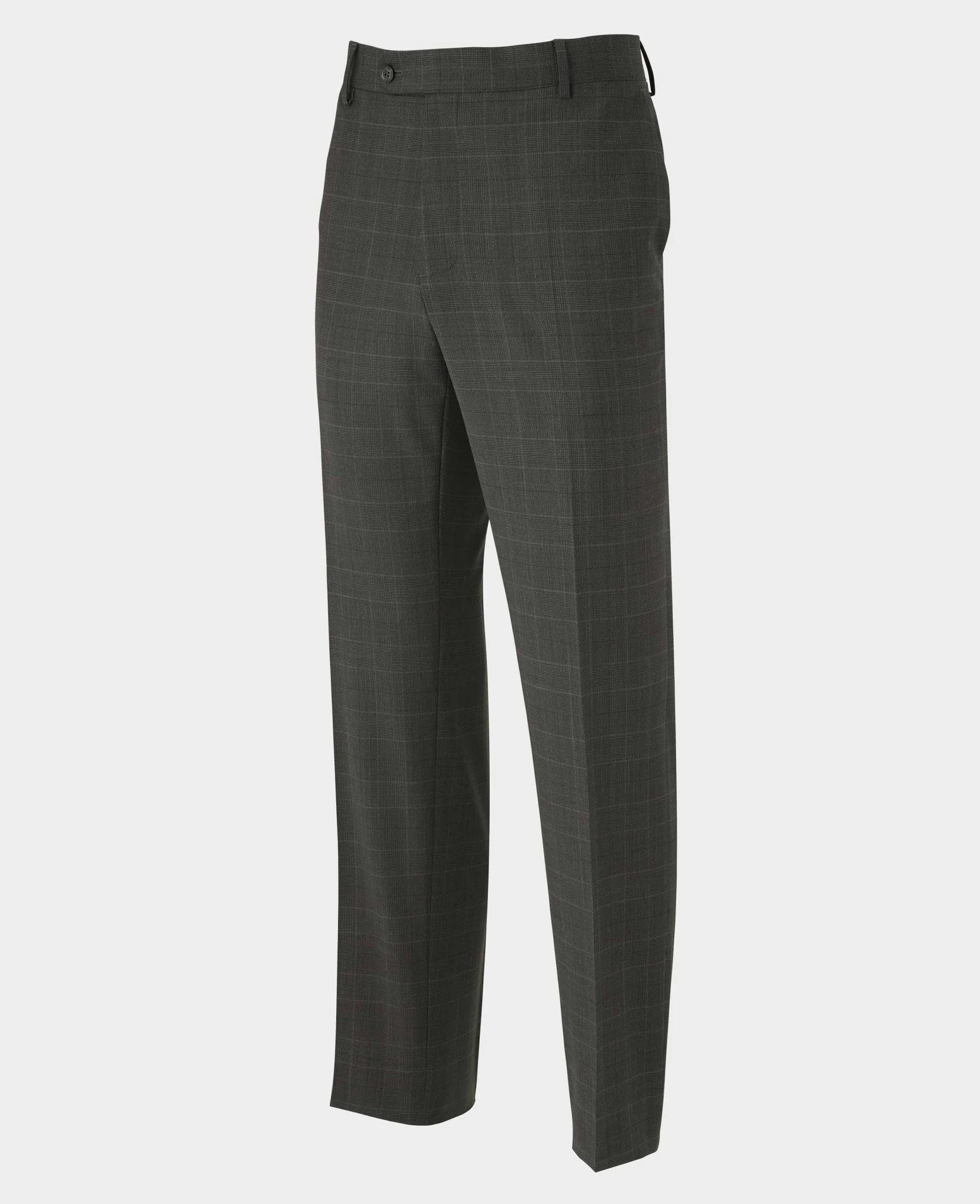 Grey Prince of Wales Check Wool Blend Tailored Suit - Image 9