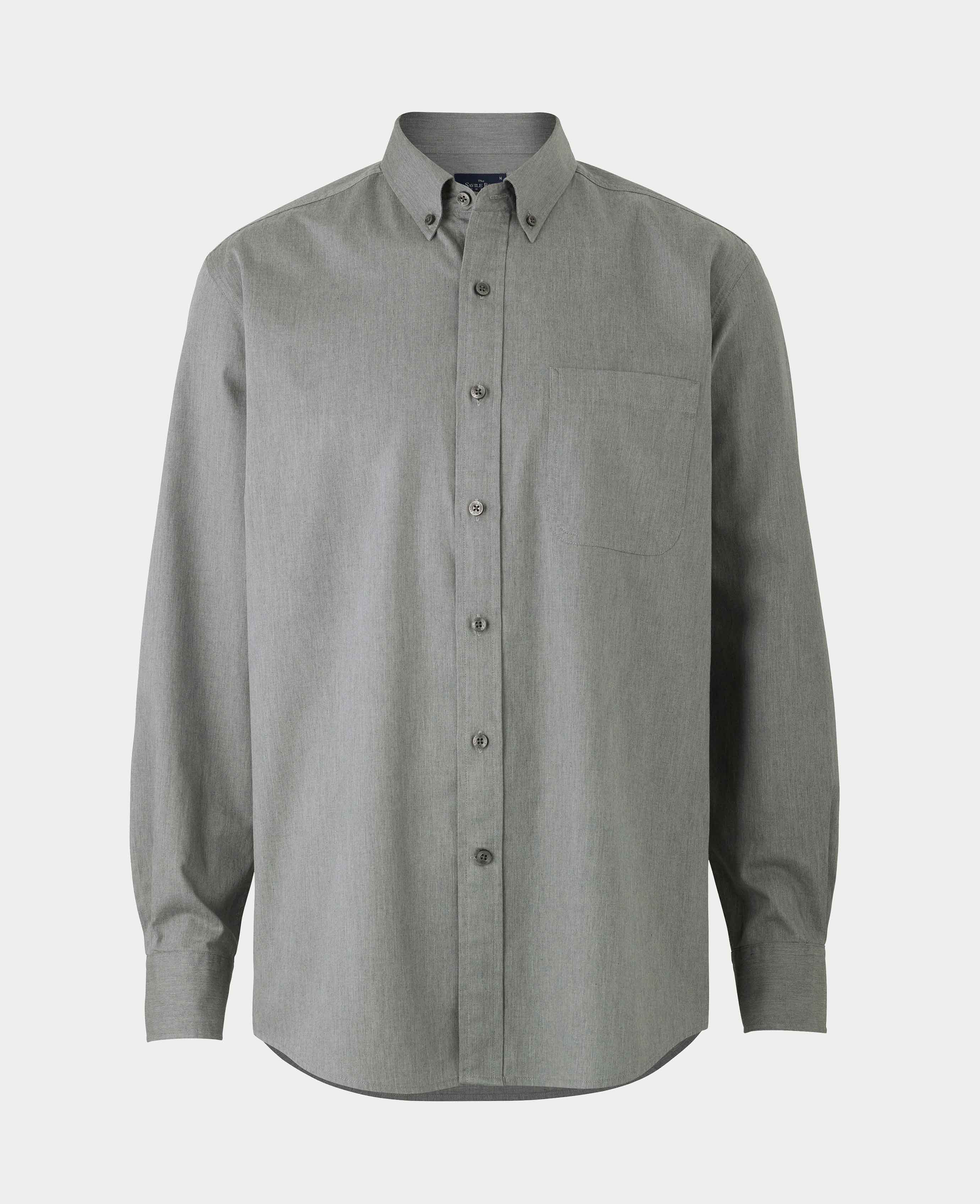 Grey Twill Classic Fit Button-Down Shirt [RTC] - Image 3
