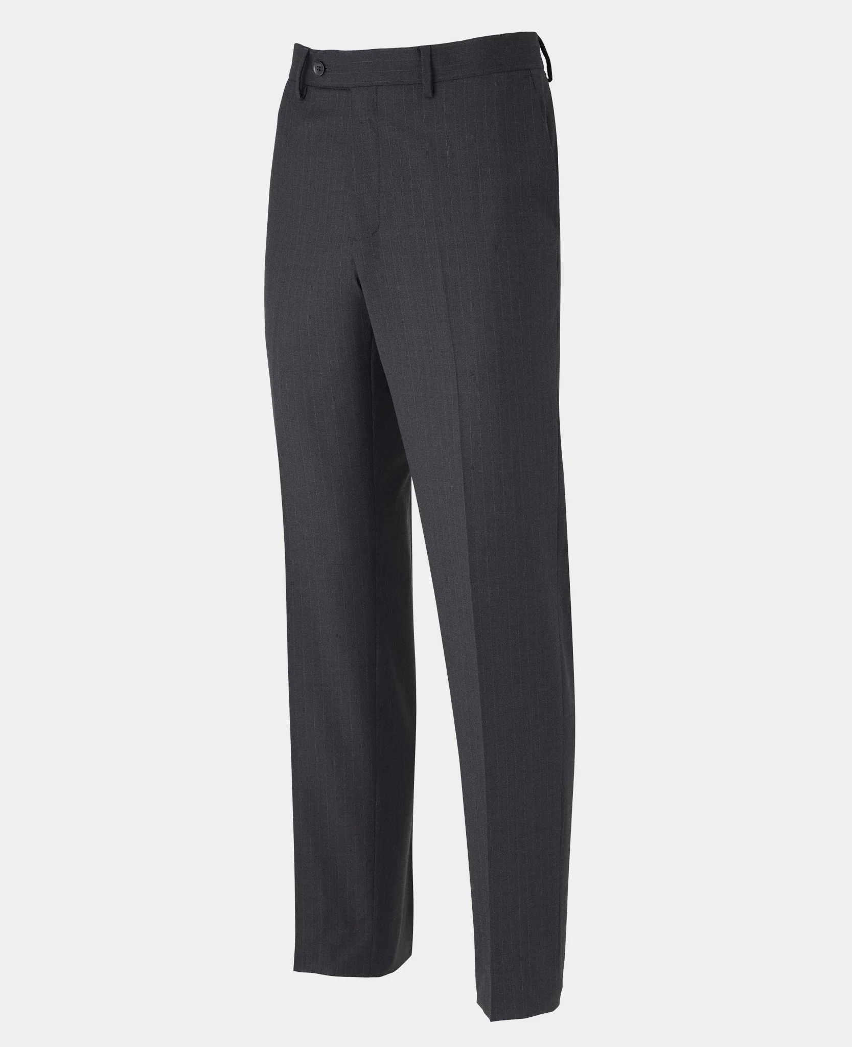 Grey Wool Blend Chalk Stripe Double Breasted Tailored Suit - Image 10