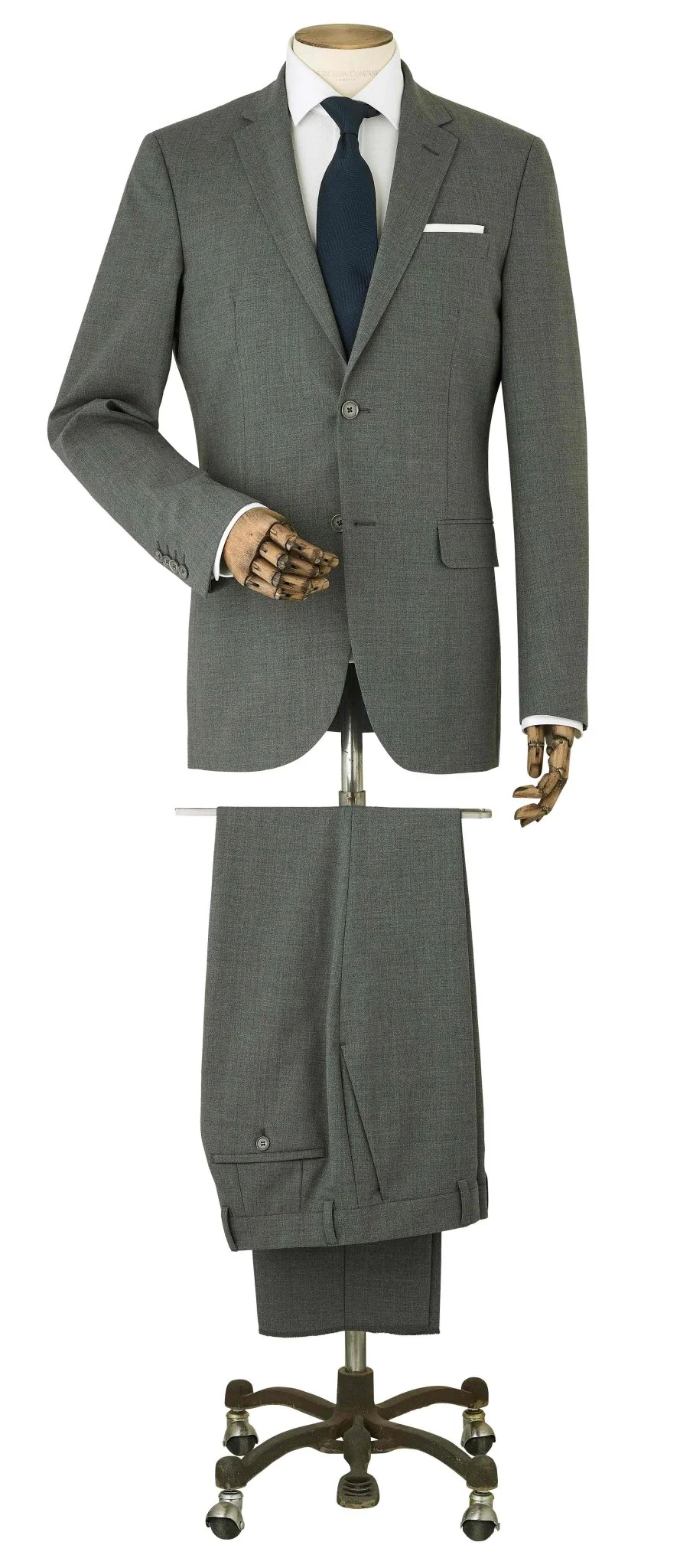 Grey Wool-Blend Tailored Suit - Image 13