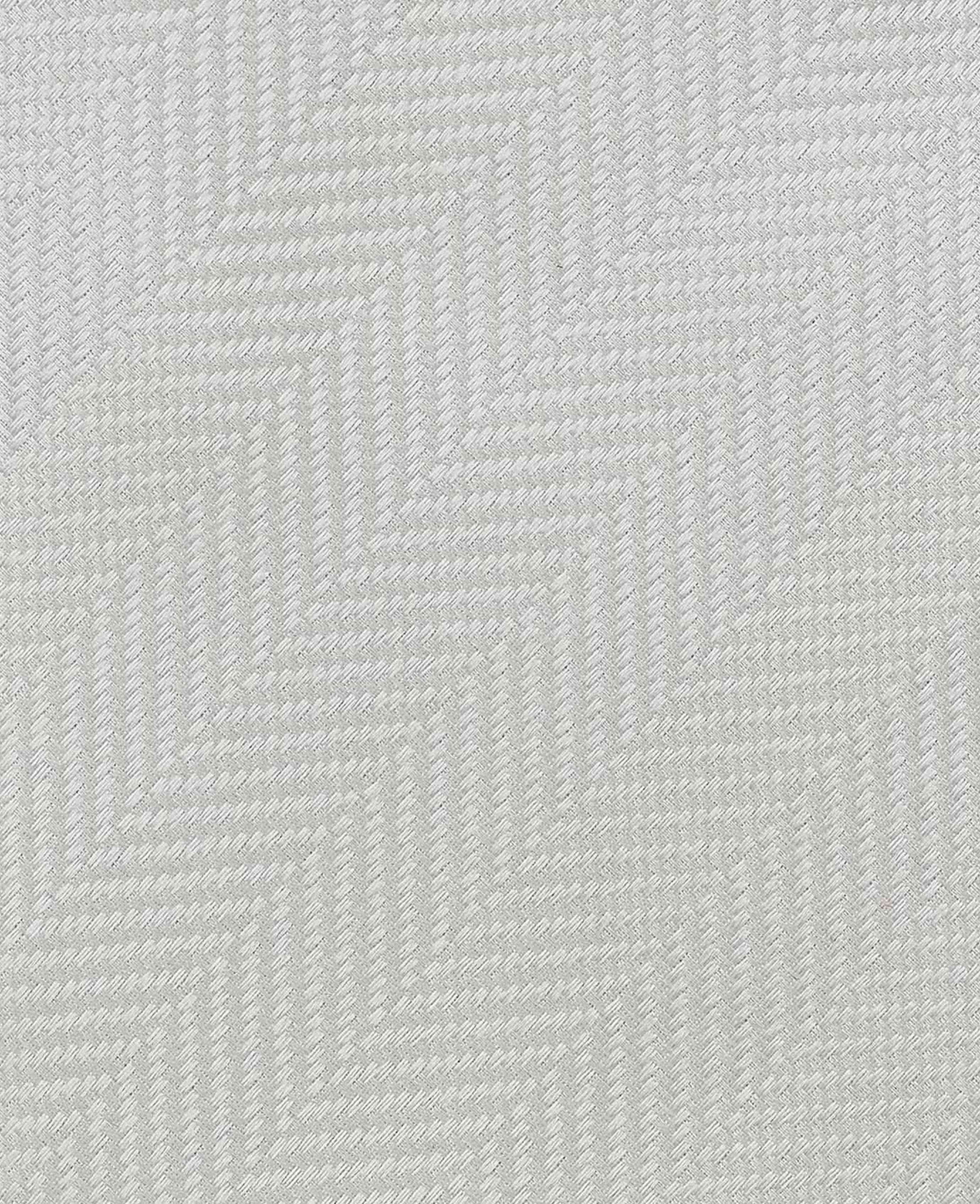 Ivory Herringbone Seven Fold Silk Tie - Image 2