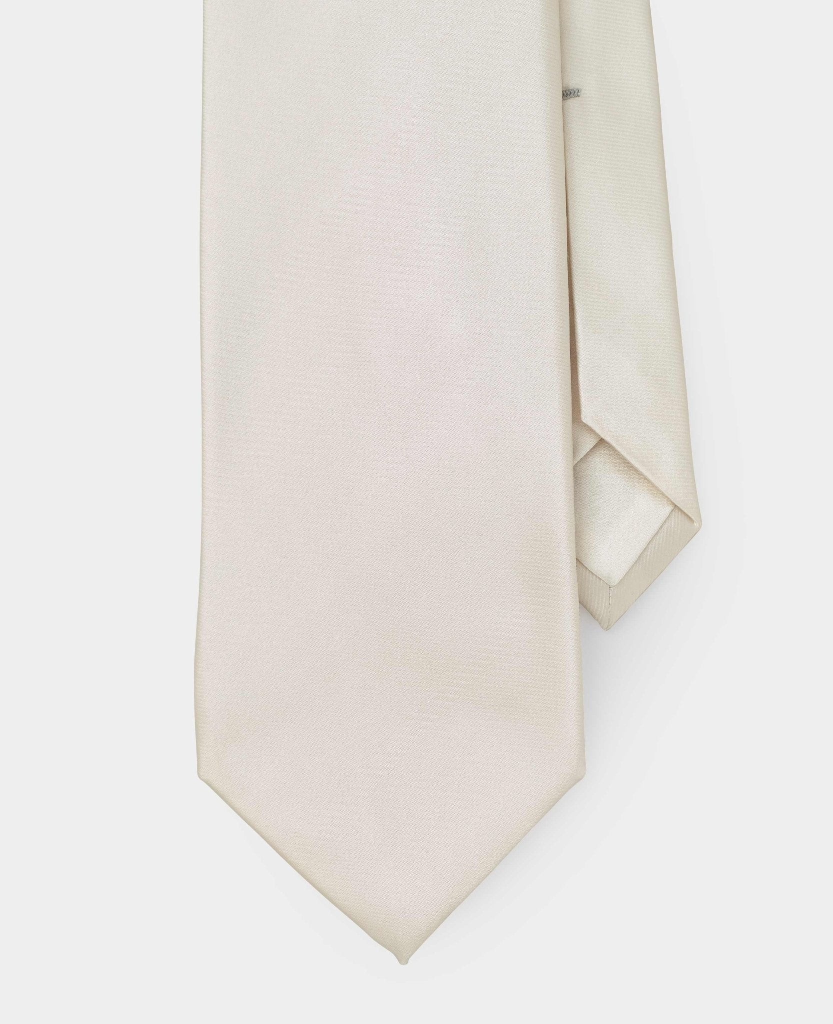 Ivory Seven Fold Silk Tie