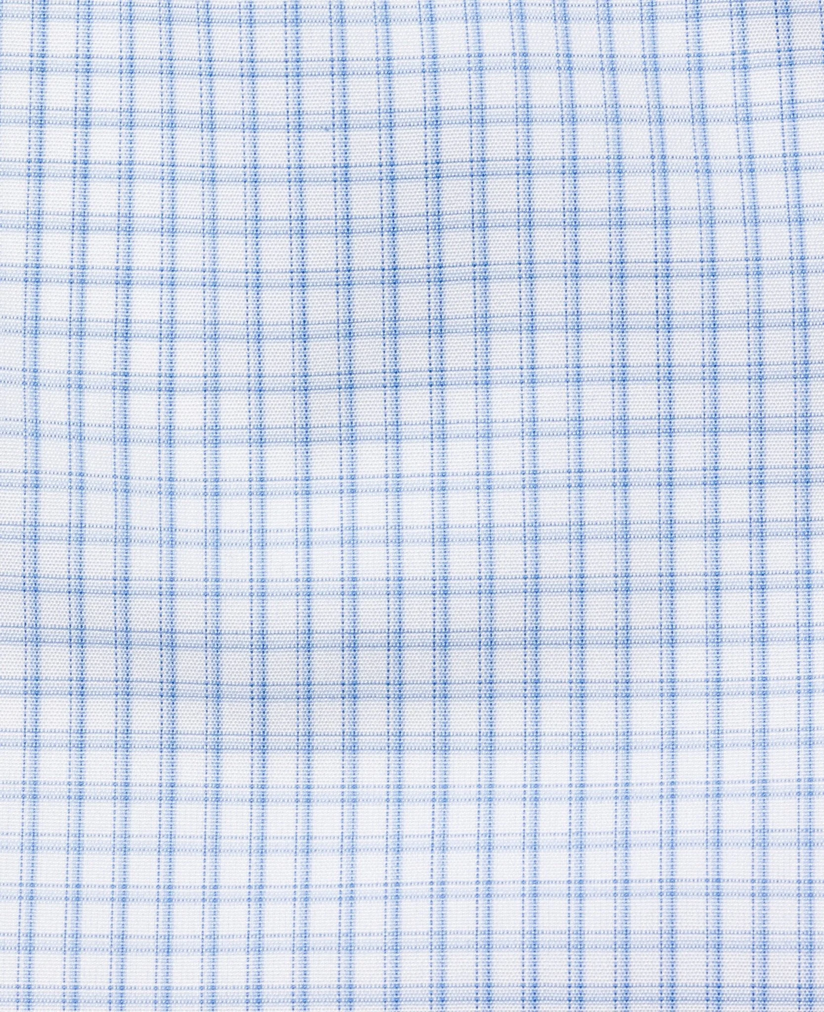 Jack Blue Grid Check Made To Measure Shirt - Image 2