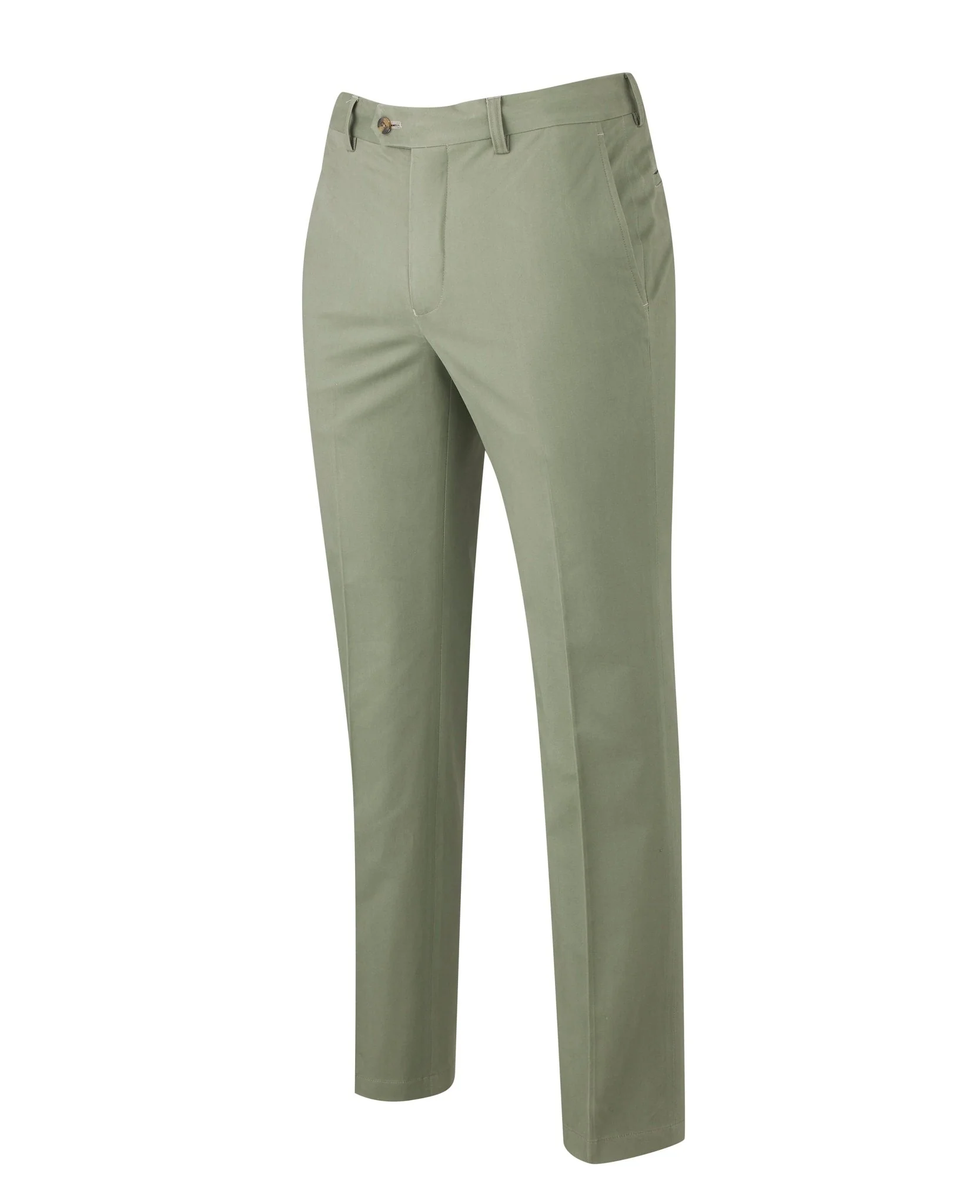 Khaki Flat Front Slim Fit Chinos [RTC] - Image 3