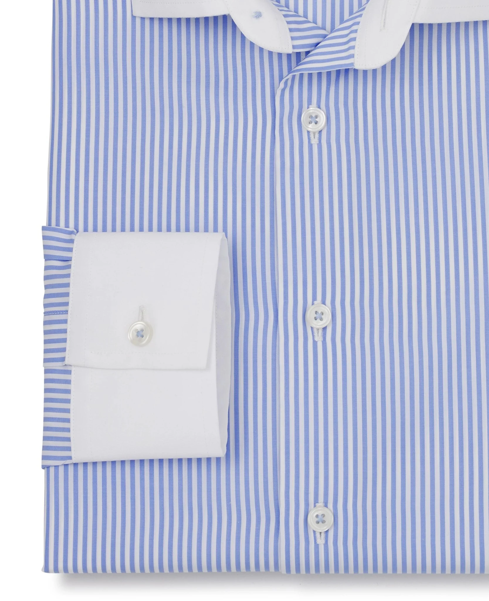 Lester Blue Bengal Stripe Made-To-Measure Shirt - Image 3