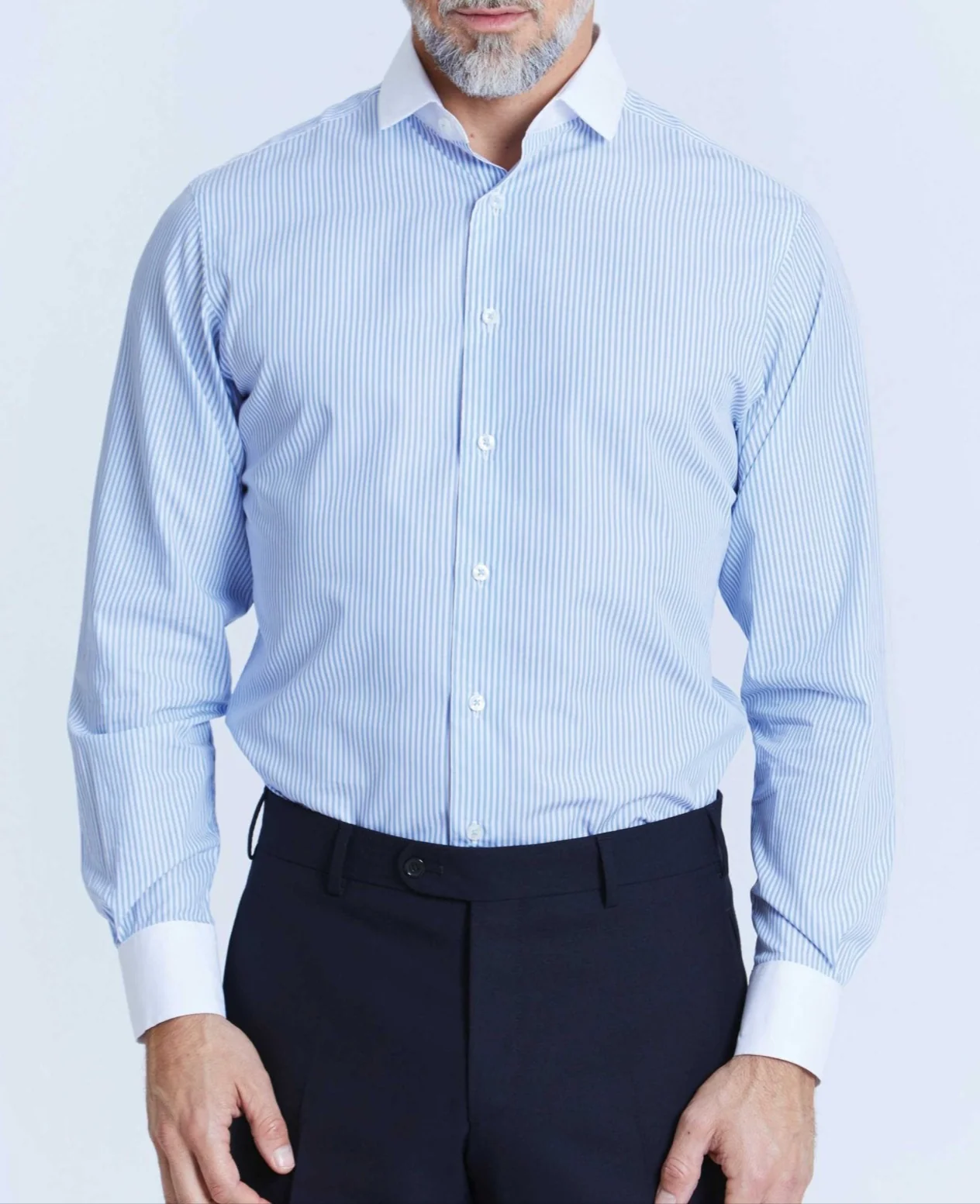 Lester Blue Bengal Stripe Made-To-Measure Shirt - Image 5