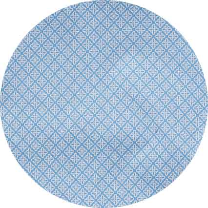 Light Blue Cotton Foulard Print Lounge Shorts - Image 6