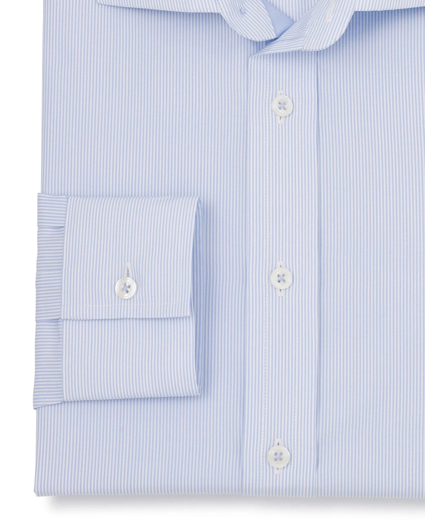 Michael Blue Fine Bengal Made-To-Measure Shirt - Image 3