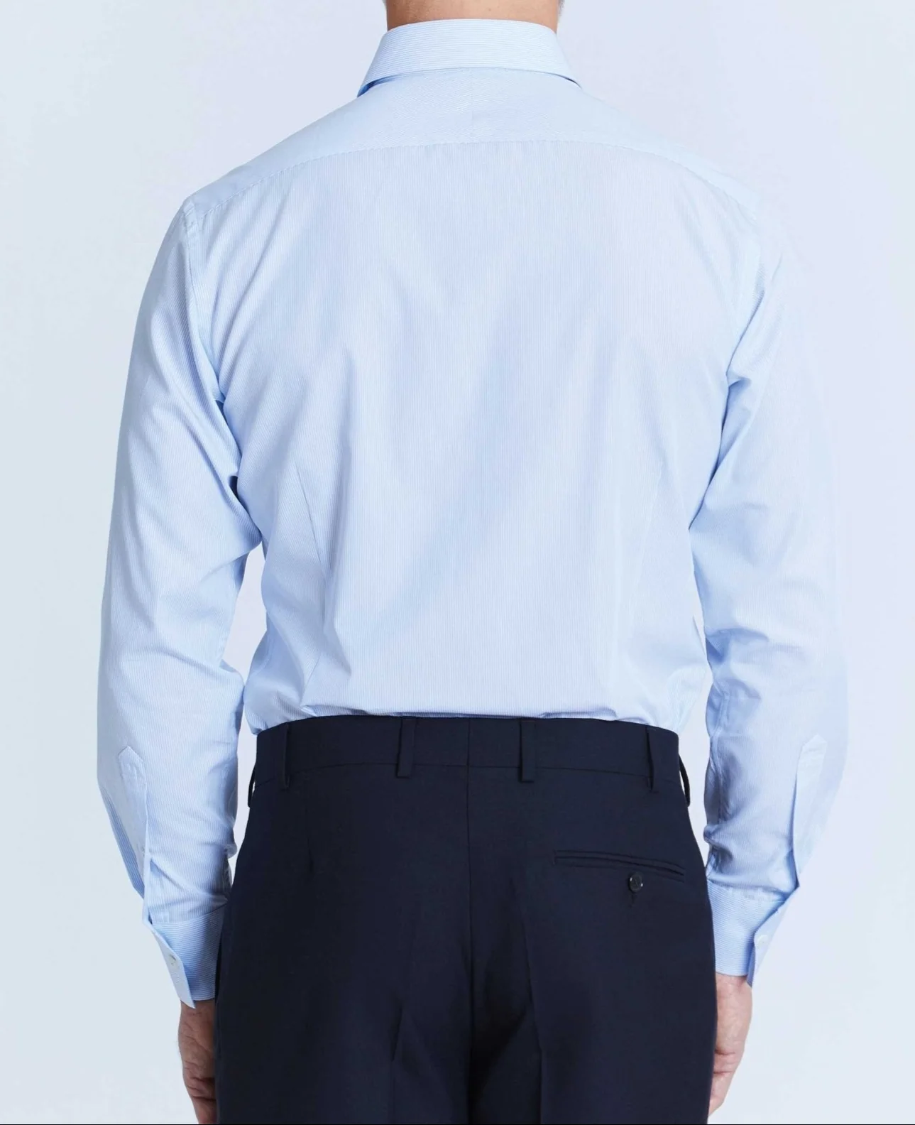 Michael Blue Fine Bengal Made-To-Measure Shirt - Image 4
