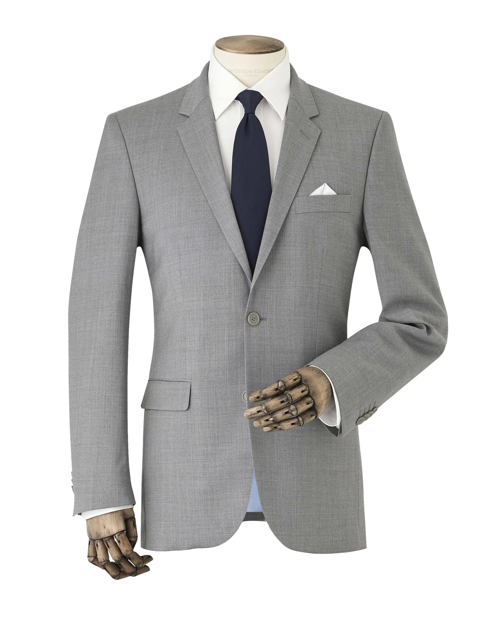 Mid-Grey Wool-Blend Tailored Suit - Image 6
