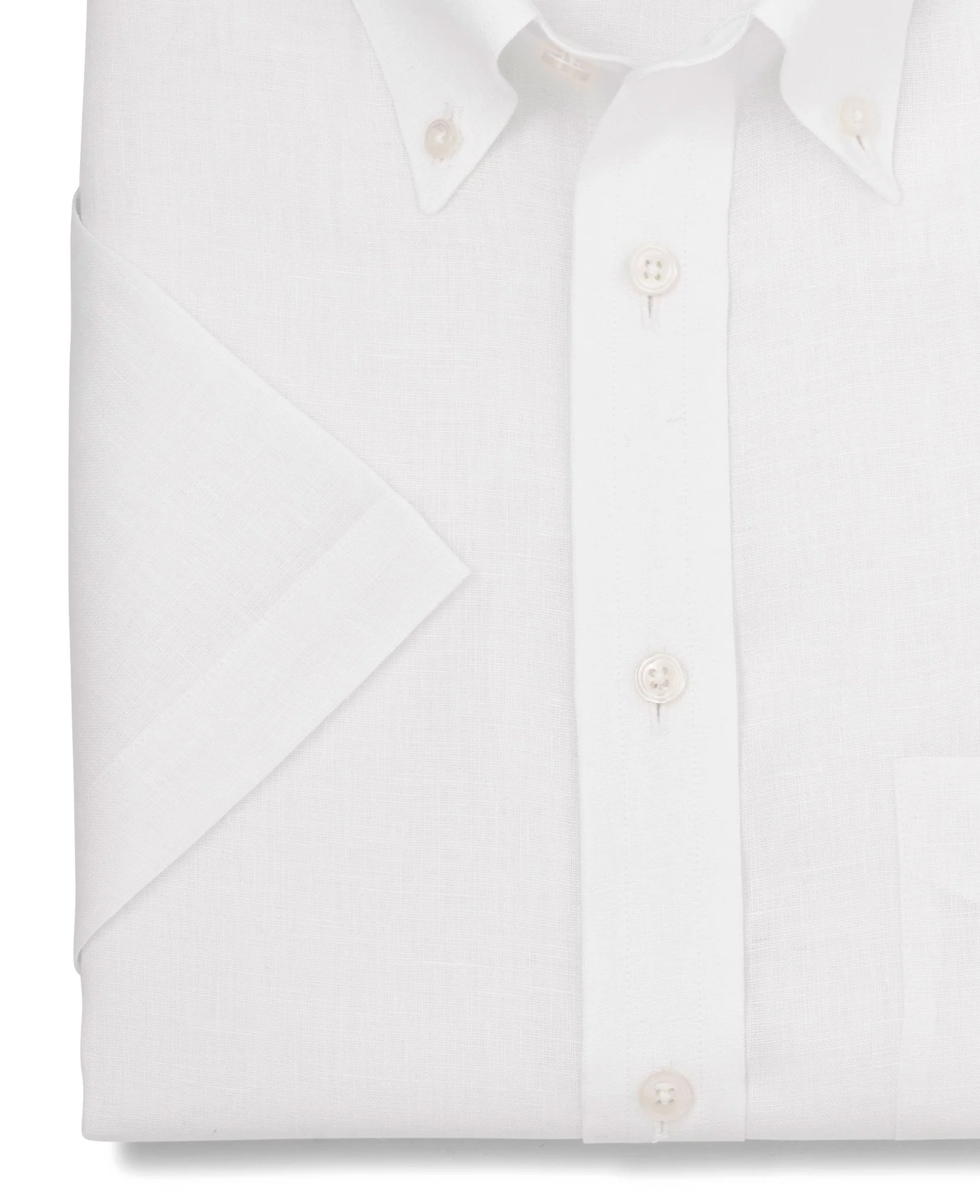 Monty White Linen Made-To-Measure Shirt - Image 3