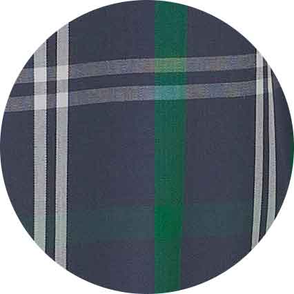 Navy Check Cotton Dressing Gown - Image 8