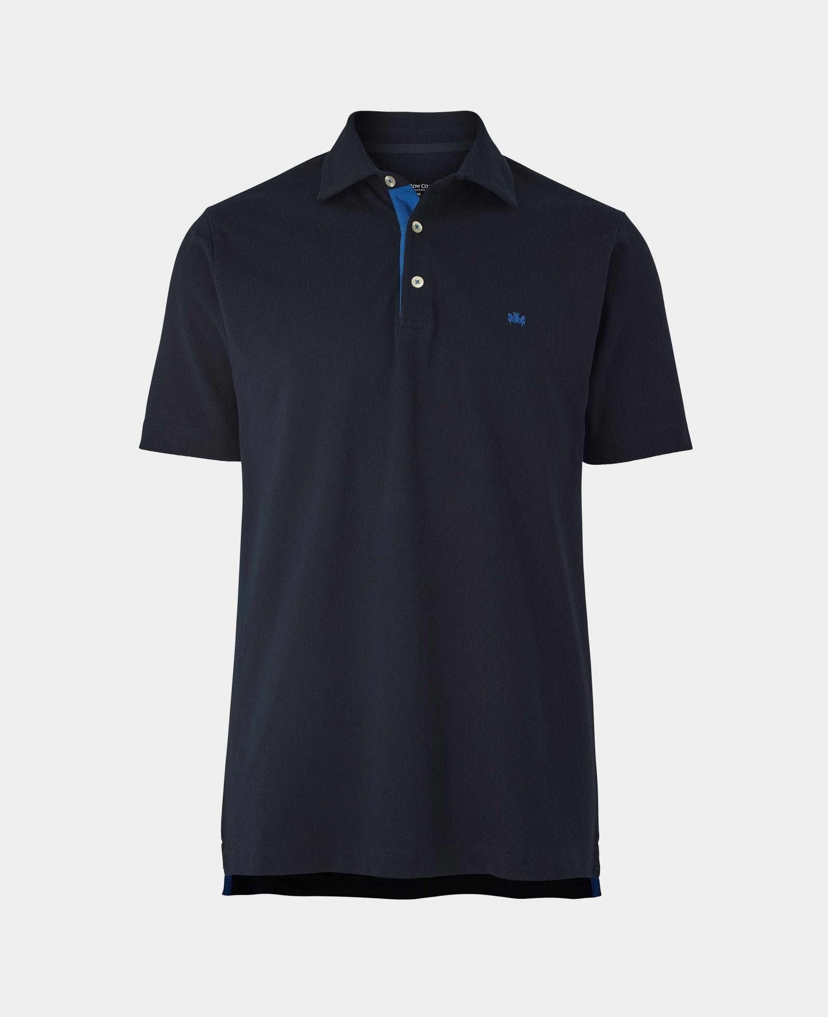 Navy Classic Fit Short Sleeve Polo Shirt - Image 5