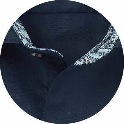 Navy Cotton Twill Classic Fit Smart-Casual Shirt - Single Cuff - Image 8